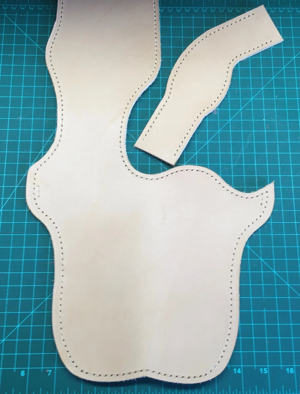 Stitch Groove Cut, Holes Punched