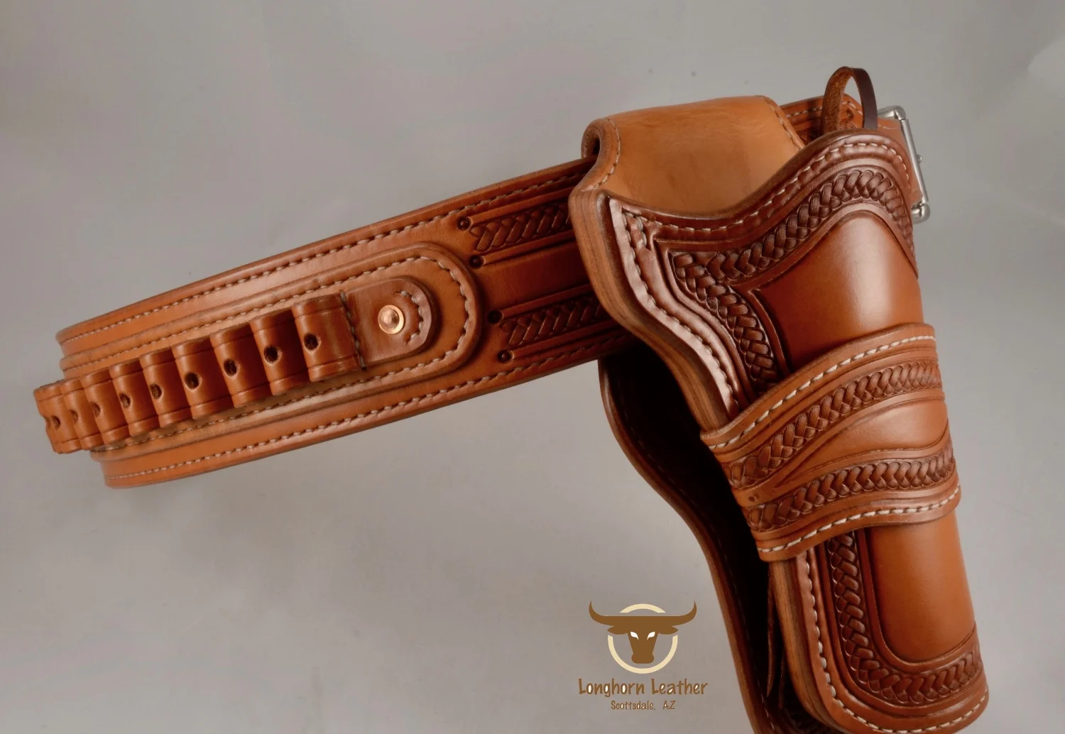 Longhorn Leather AZ-Ruger Blackhawk Holster - Sedona Design (Steven)