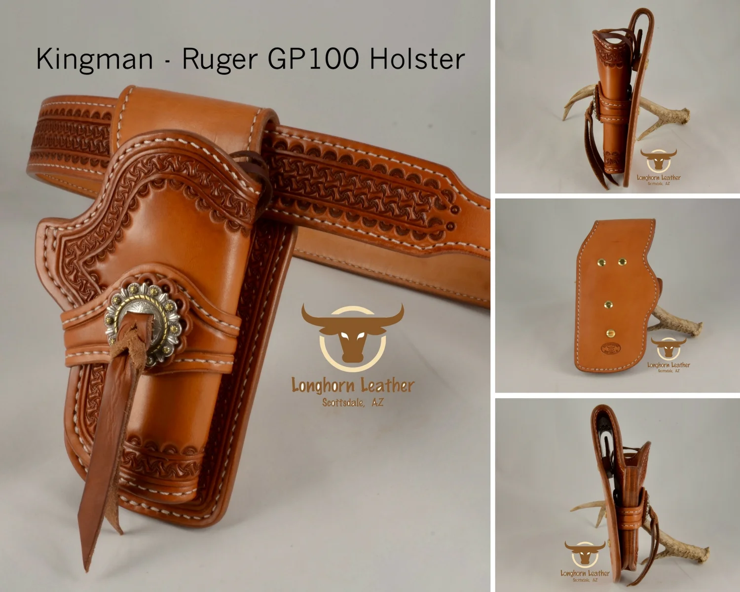 Kingman - Ruger GP100 Holster & Gun Belt