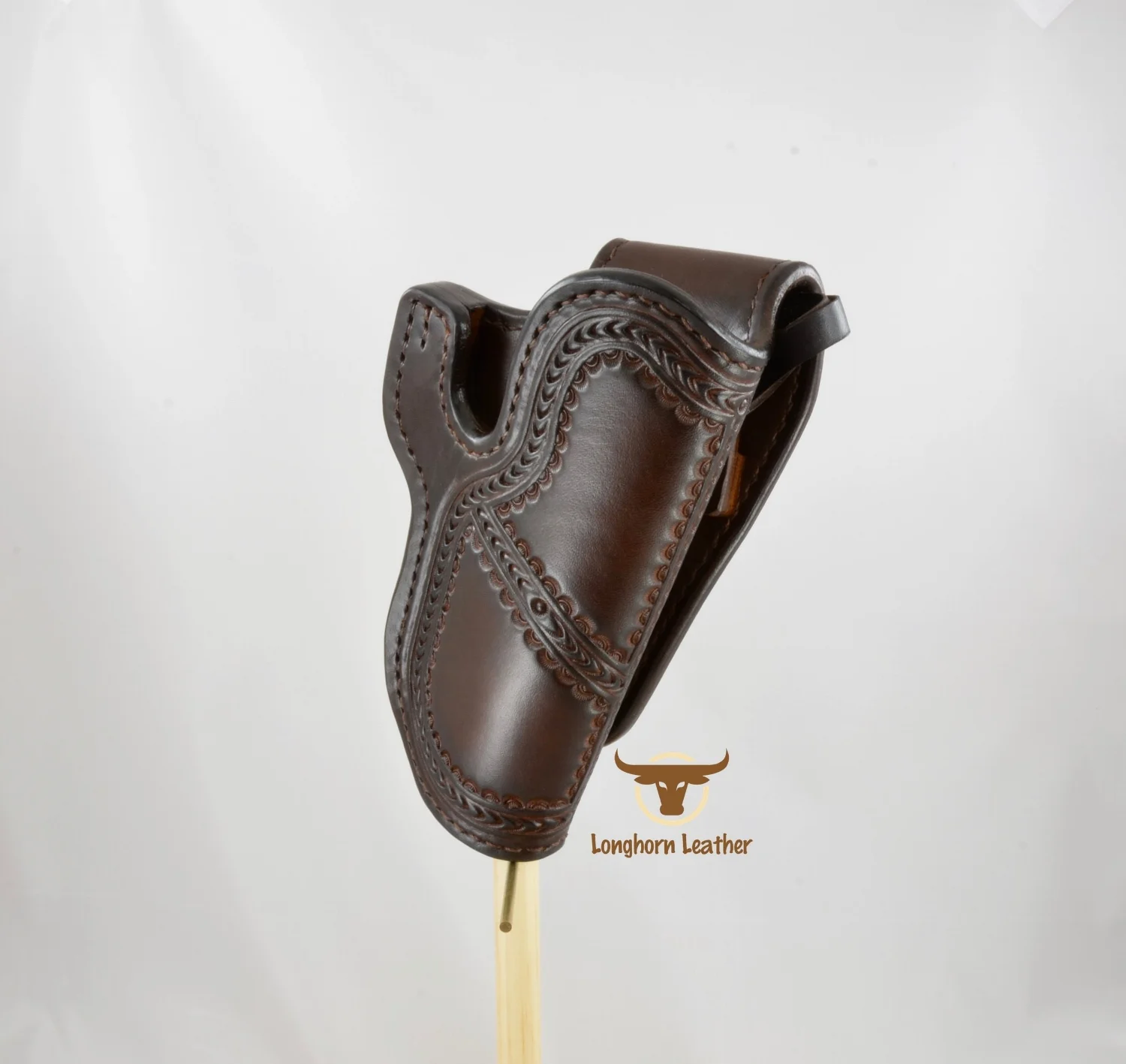 Longhorn Leather AZ - 1911 Holster featuring the %22Tonto%22 design in walnut 1.jpg