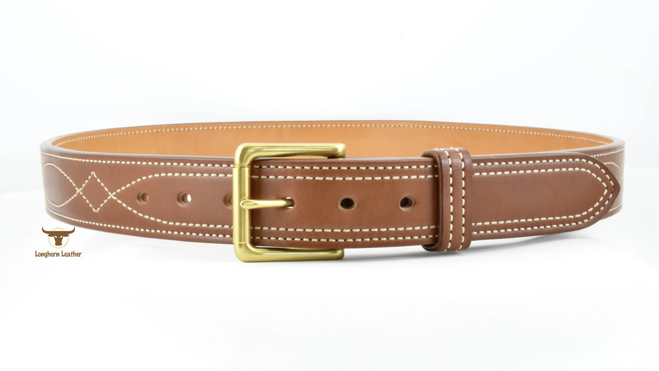 Longhorn Leather AZ-Custom Leather Gun Belt featuring the “Gunslinger