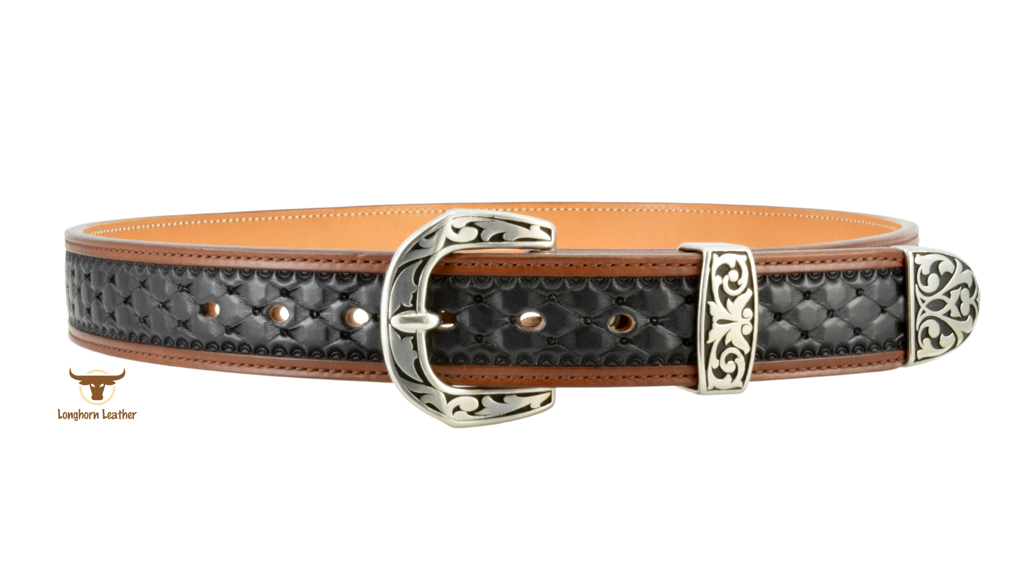 Longhorn Leather AZ-Custom Leather Gun Belt featuring the “Abilene