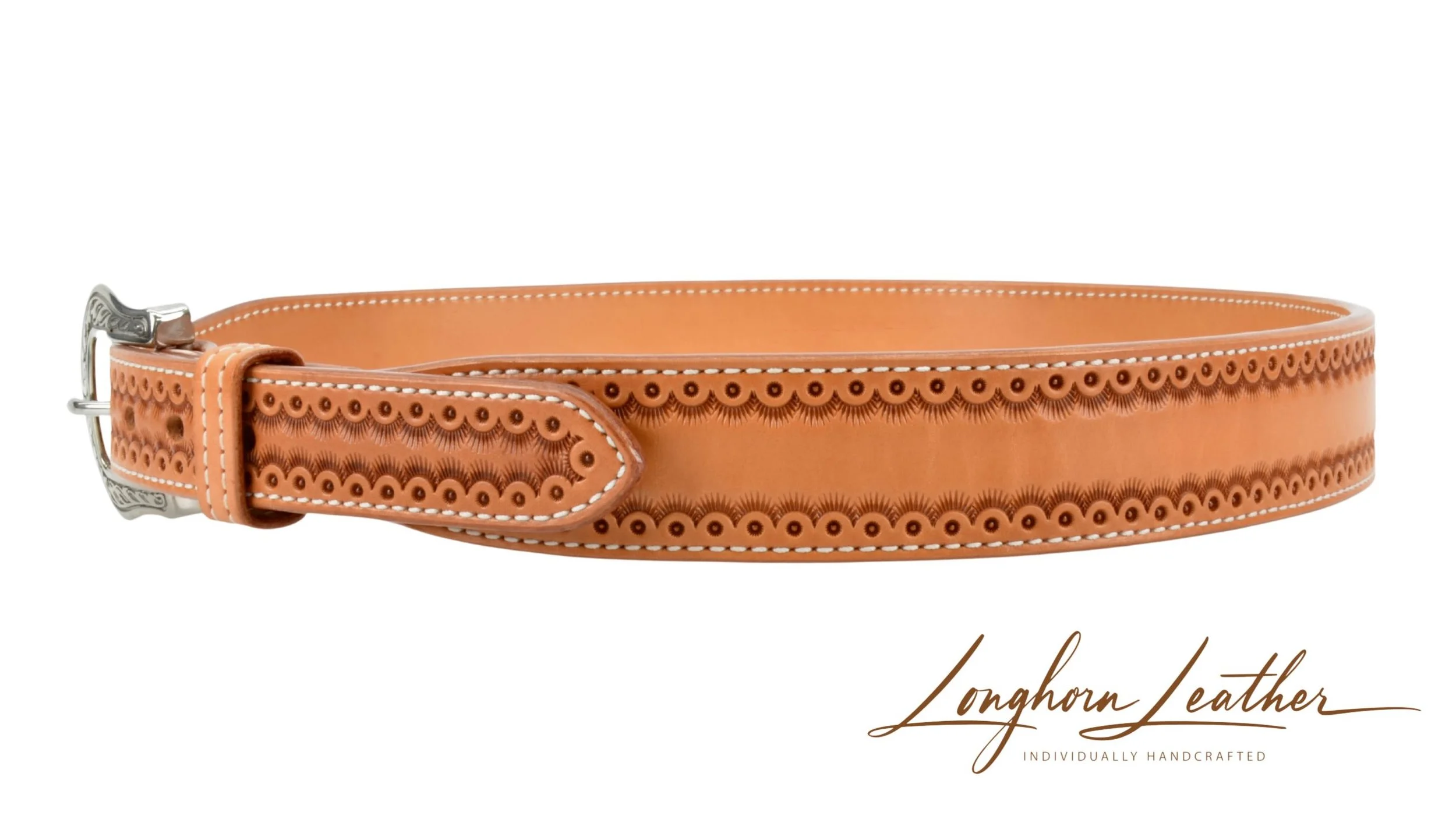 Custom leather gun belt, Cimarron design - Meticulously handcrafted by Longhorn Leather AZ, located in Scottsdale, Arizona (Copy) (Copy) (Copy)