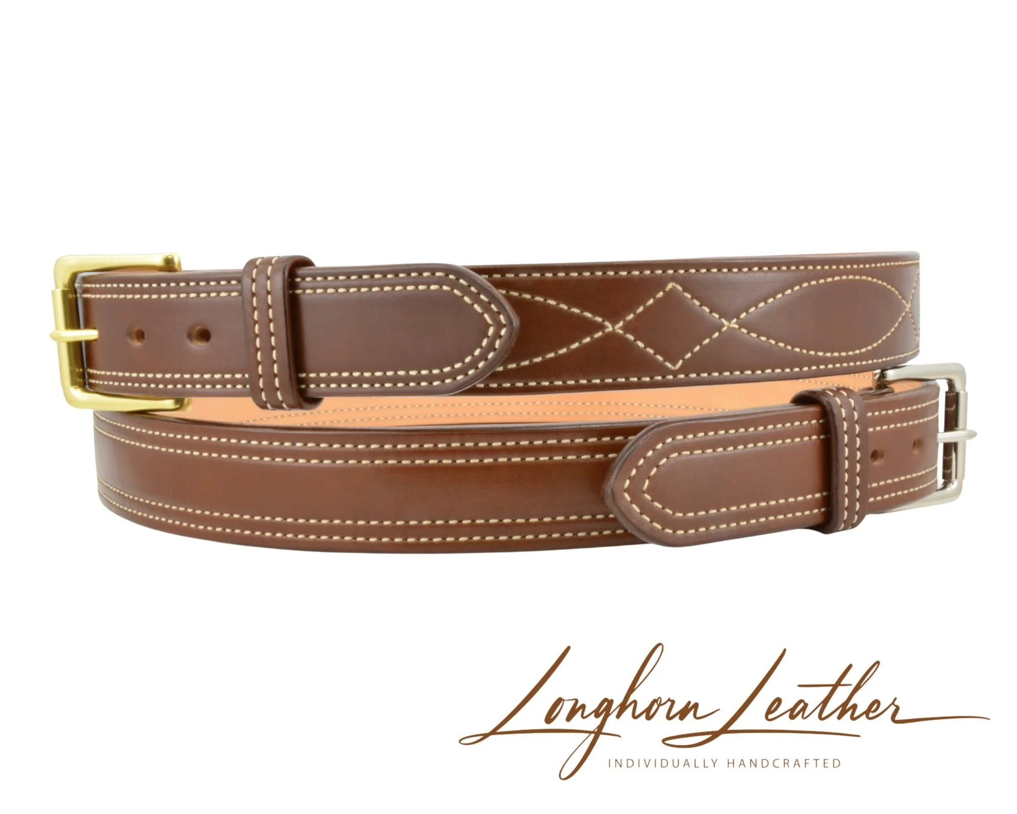 Custom leather gun belts, gunslinger design - Meticulously handcrafted by Longhorn Leather AZ, located in Scottsdale, Arizona