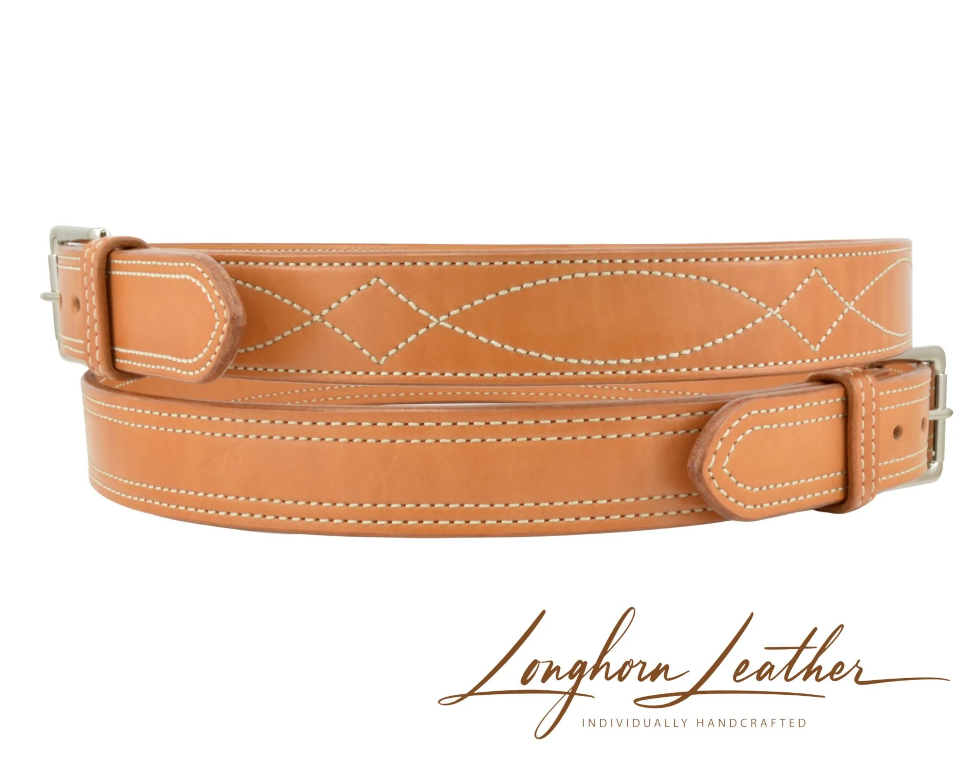 Custom leather gun belts, gunslinger design - Meticulously handcrafted by Longhorn Leather AZ, located in Scottsdale, Arizona