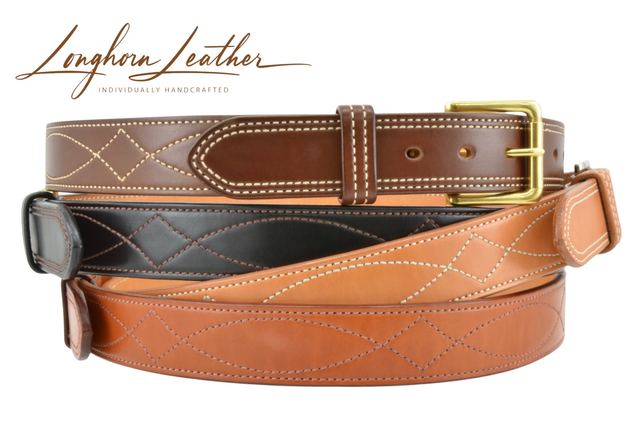 Custom leather gun belt, gunslinger design - Expertly handcrafted in Scottsdale, Arizona by Longhorn Leather AZ