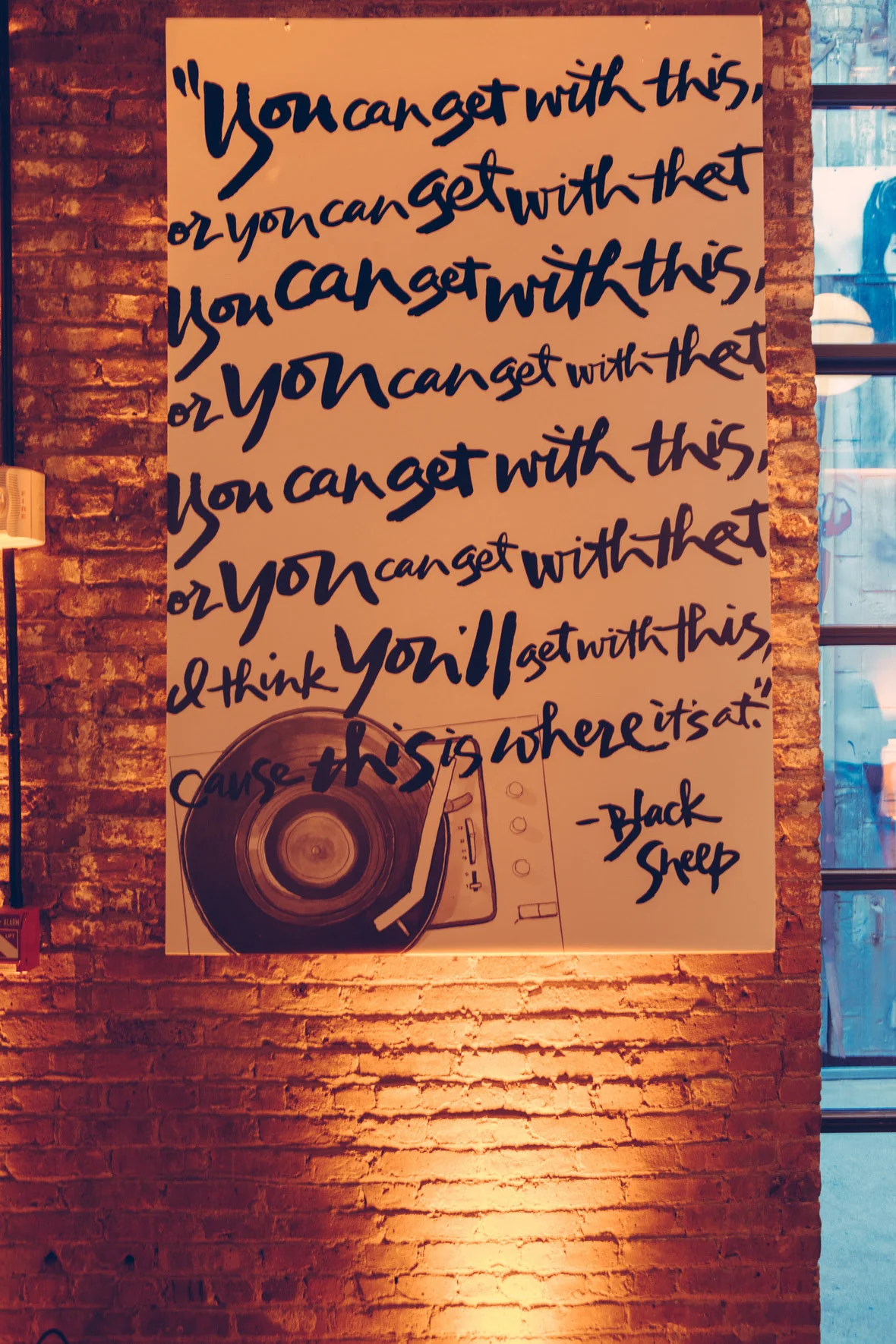 Art piece by Katie Fischer Design. Hand-lettering by Paperfinger.