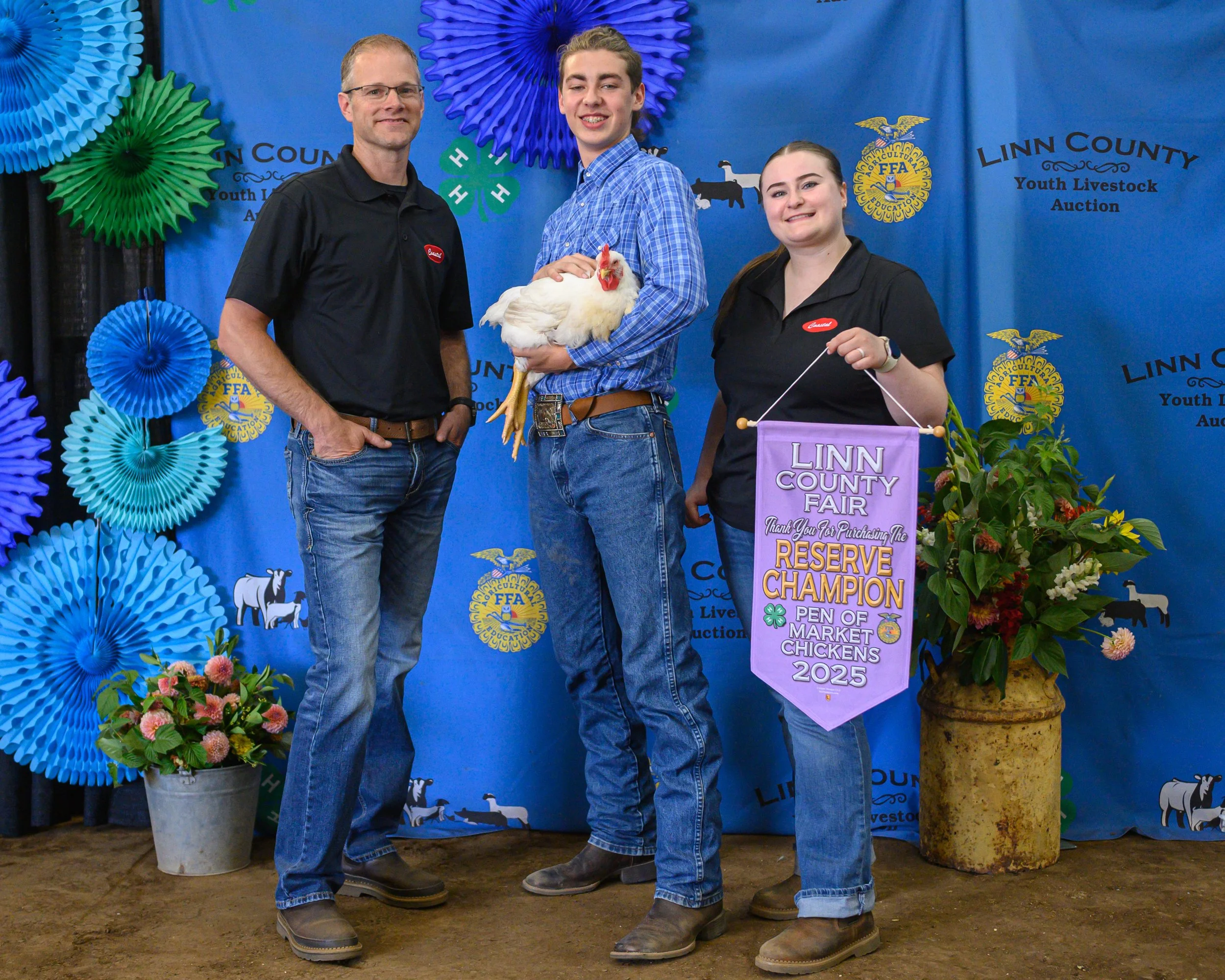 Reserve Champion Pen of Chickens - Tristan Lulay, Purchased by Coastal Farm