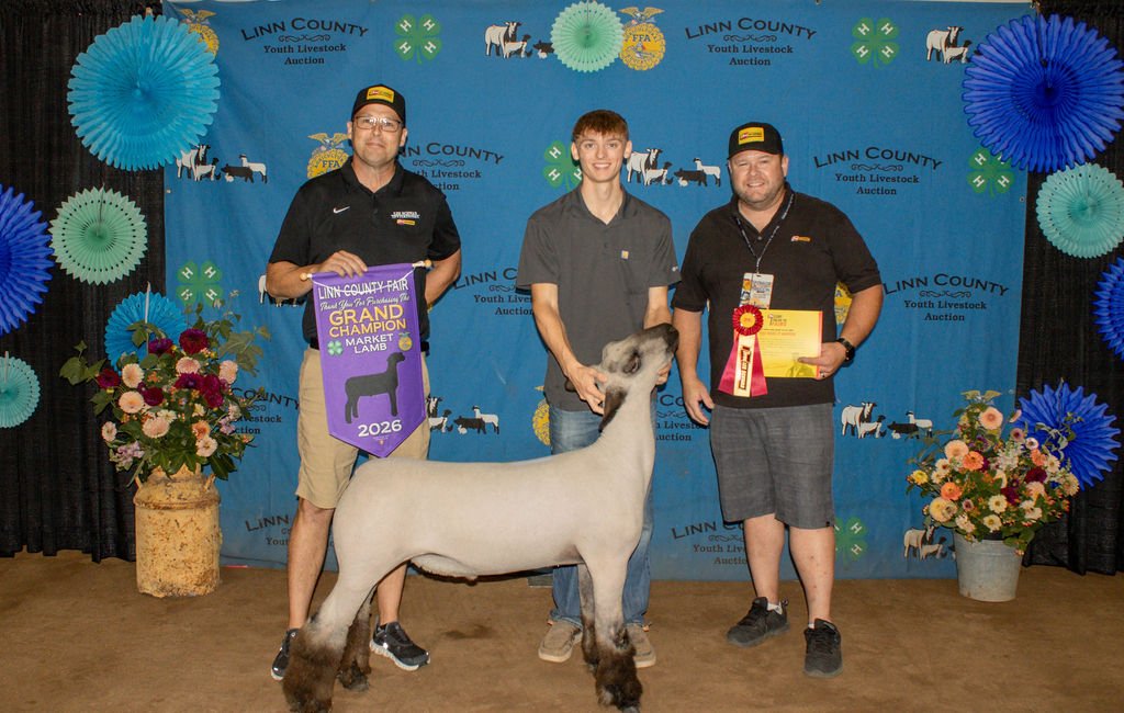 Grand Champion Lamb - Mason Dodge - purchased by Les Schwab, Sweet Home