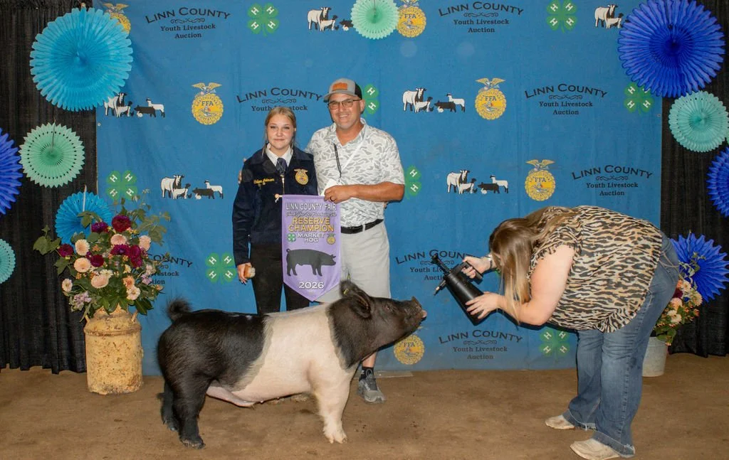 Reserve Champion Market Hog - Adalynn Johnson - purchased by Orr Inc
