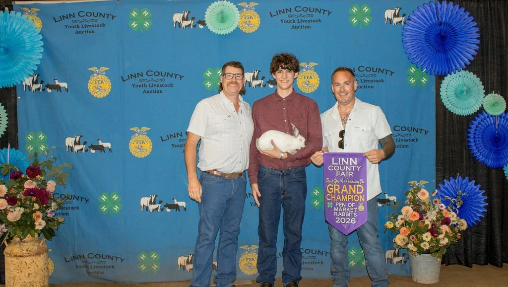 Champion Pen of Rabbits - Joseph Herold - purchased by OBS Solutions and Davis &amp; Daughters Farms LLC