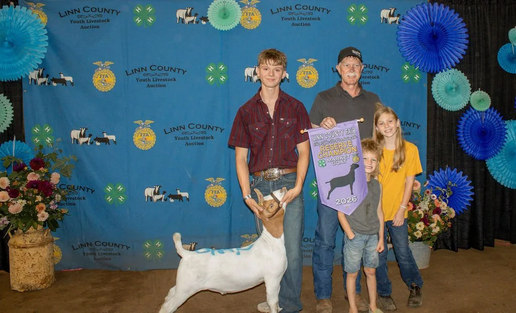 Reserve Champion Market Goat - Brock Dodge - purchased by Advanced Mechanical and J&amp;S Supply