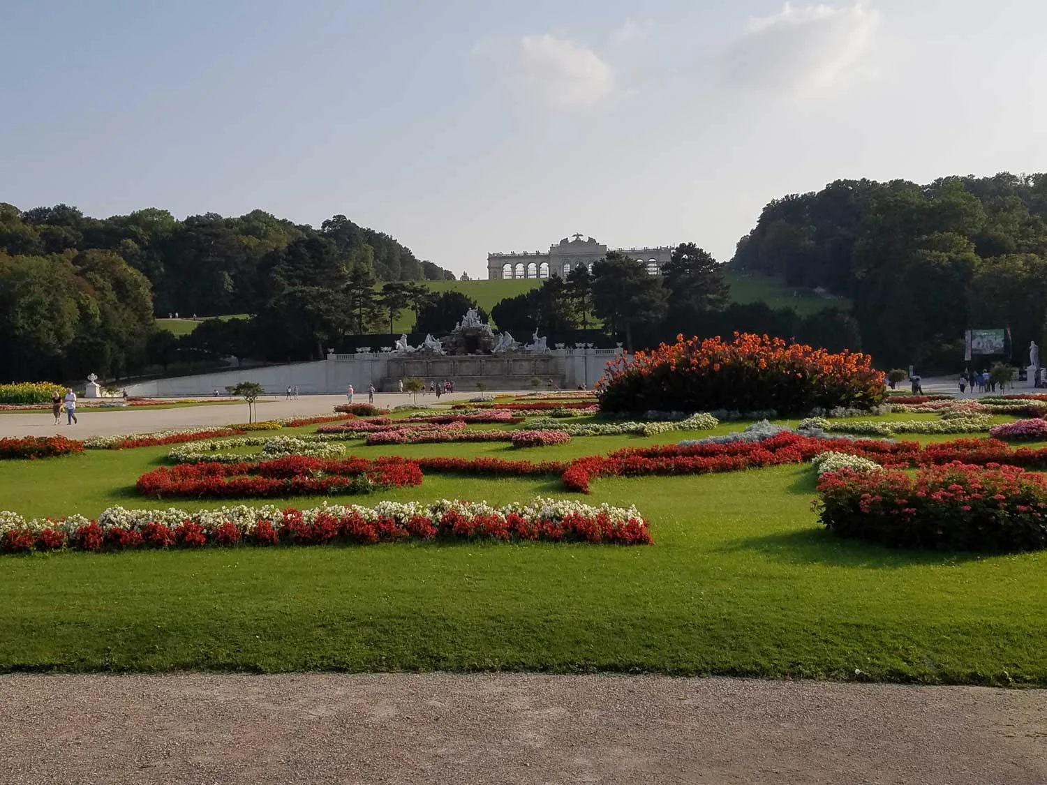 Strolling through the meticulous gardens at the Schonbrunn, the Habsburgs' summer palace