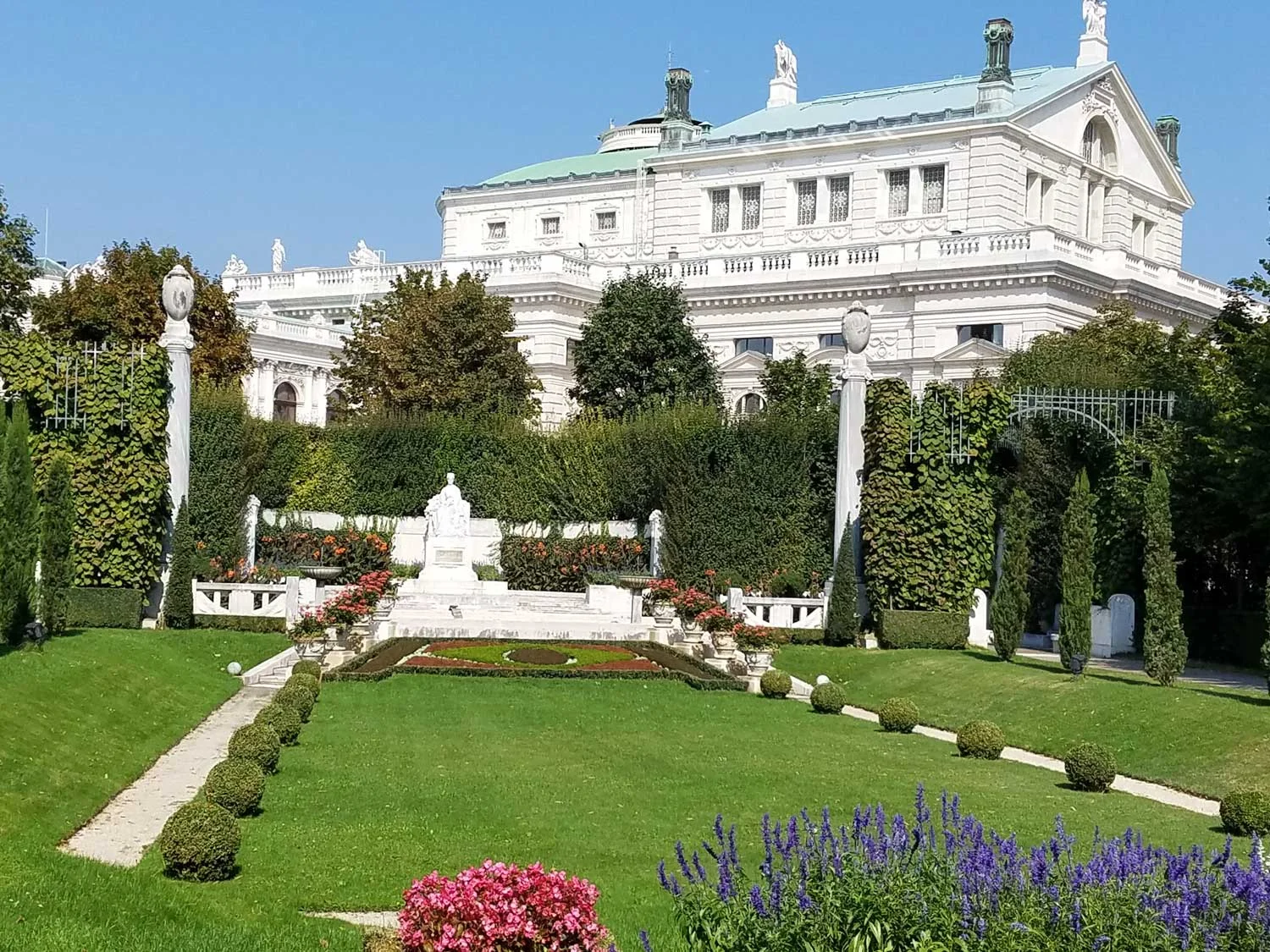 The monument that Franz Joseph built for Queen Sisi in one of the winter palace's many gardens