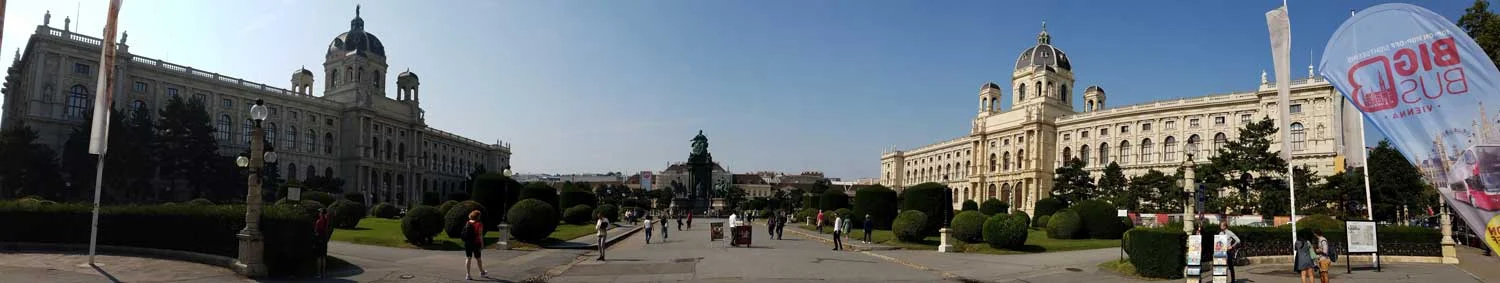 You could spend two weeks in Vienna just exploring the enormous museums -- like these two, which face each other near the Imperial Palace.