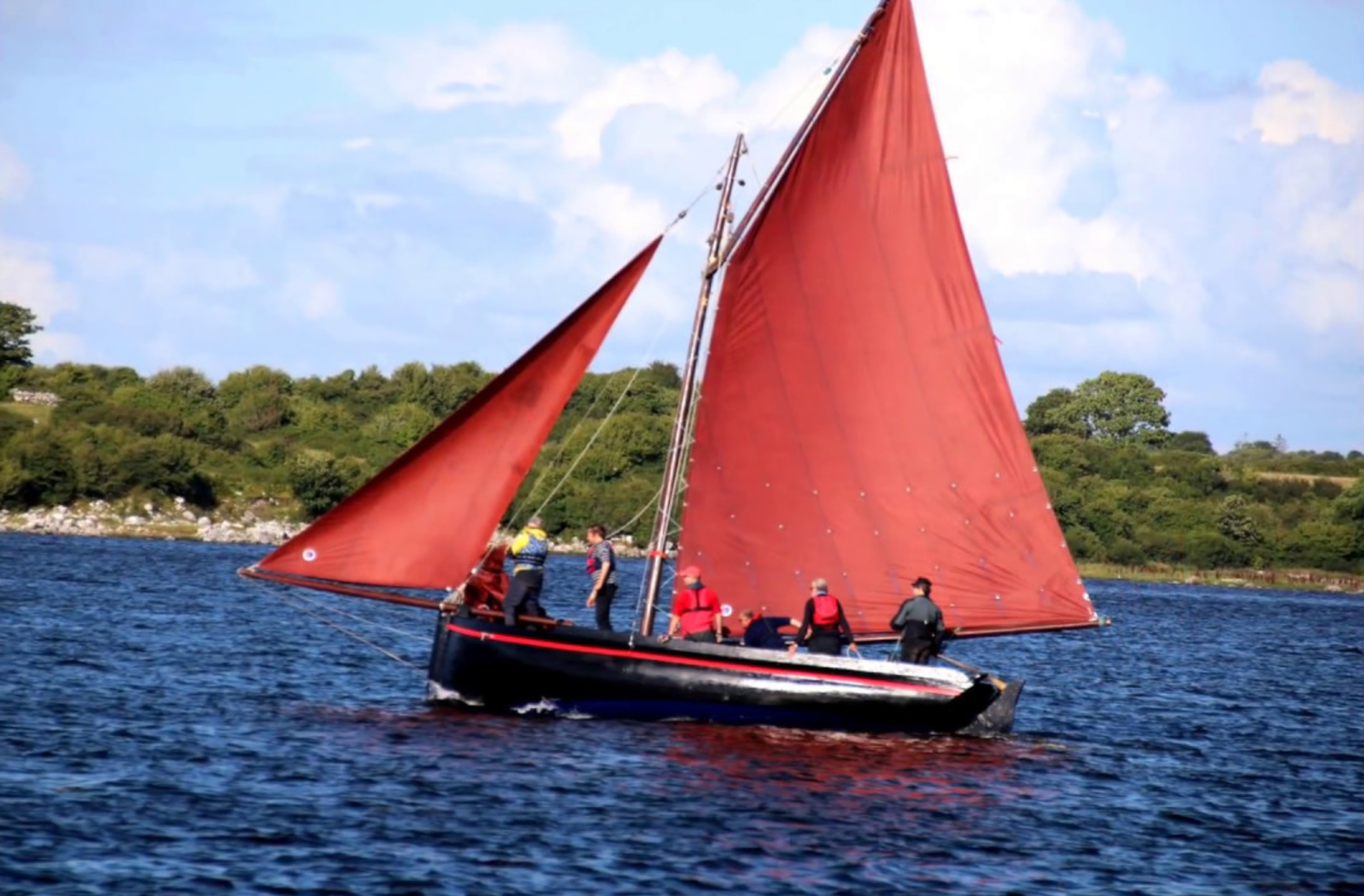 Sailing on a Galway Hooker