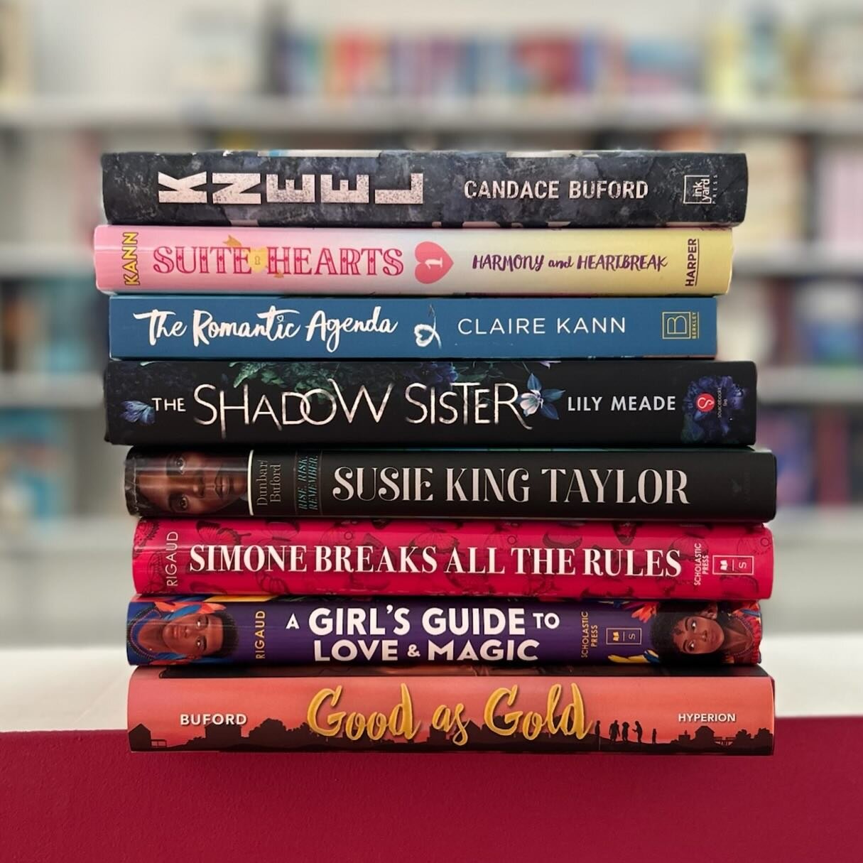 Celebrating Black History Month with a stack of incredible books from our clients. From biography to romance to thriller, we&rsquo;re always in awe of their storytelling talent.

Pictured:
KNEEL by @candacebuford 
SUITEHEARTS by @kannclaire 
THE ROMA