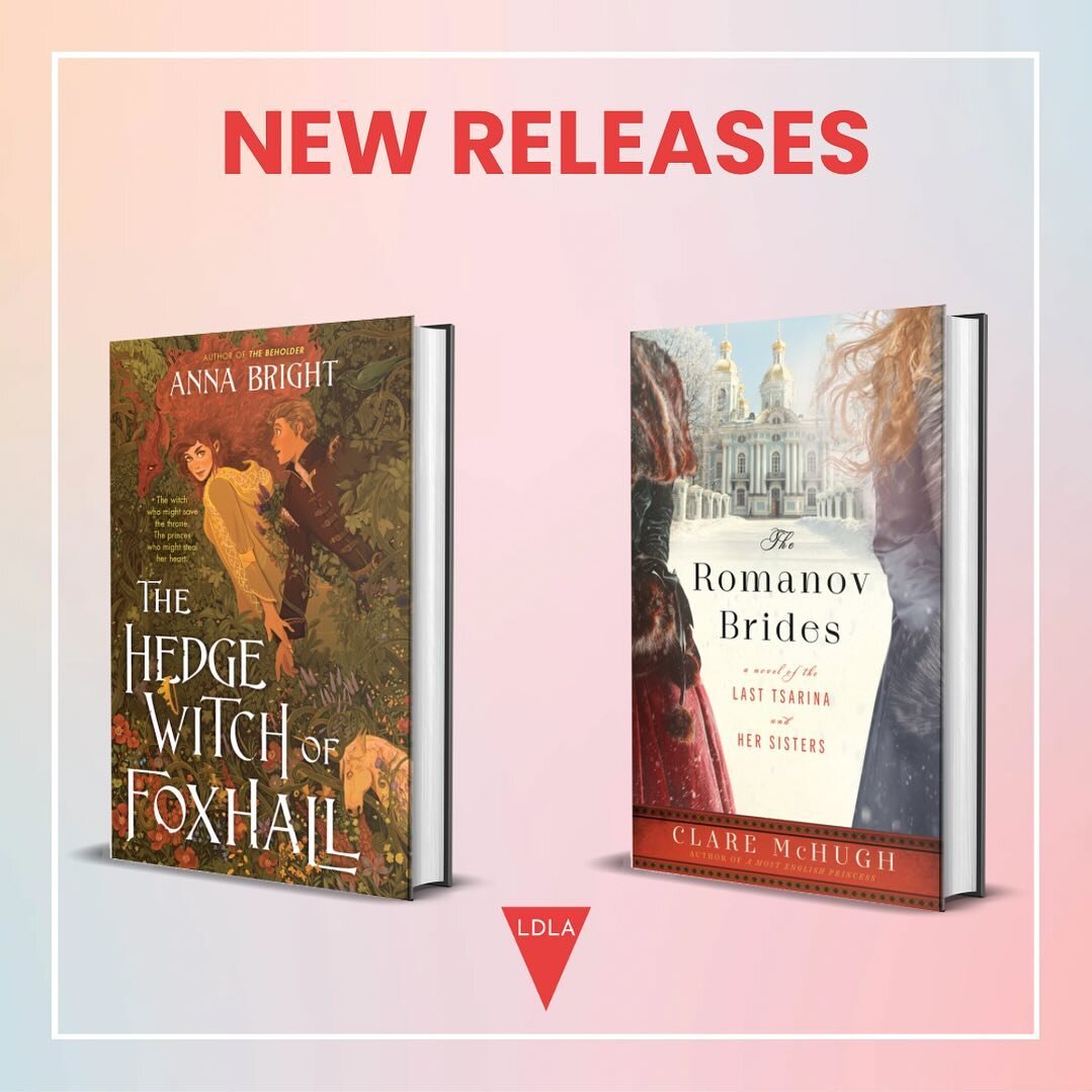 It&rsquo;s Tuesday and we have new books out! Congrats to @brightlyanna and @cmchugh516 on their latest releases. 

Pictured:
THE HEDGEWITCH OF FOXHALL by Anna Bright
THE ROMANOV BRIDES by Clare McHugh
.
.
.
#thehedgewitchoffoxhall #annabright #thero