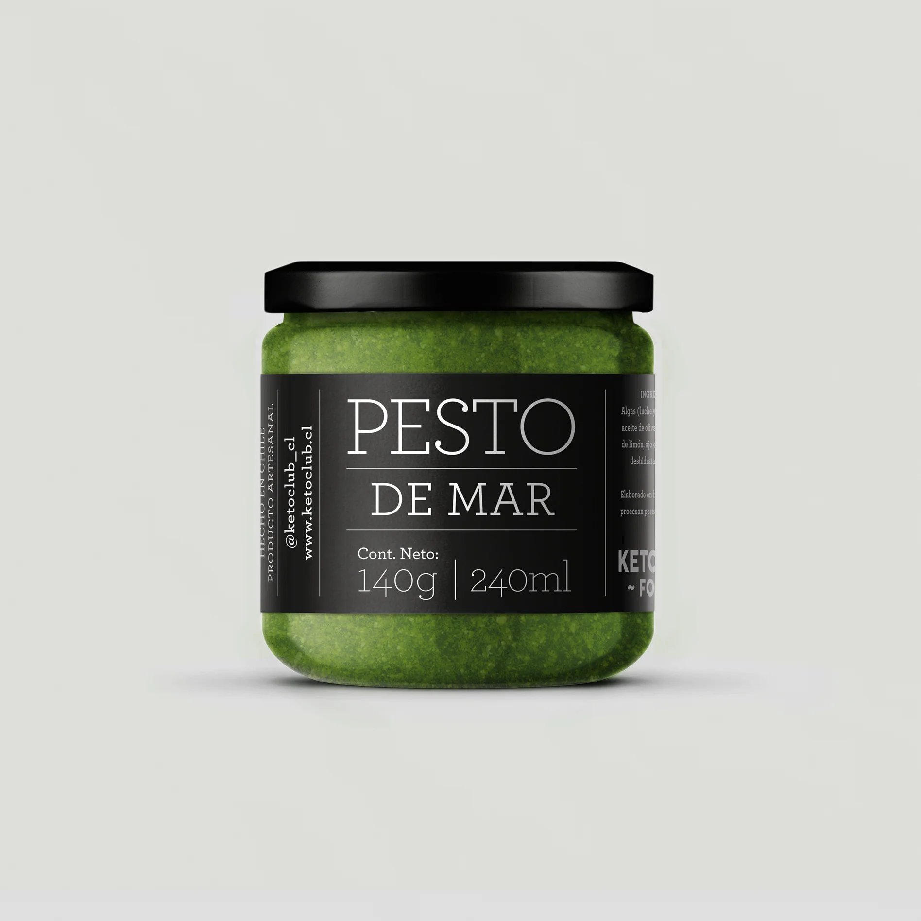 keto club / pesto de mar packaging