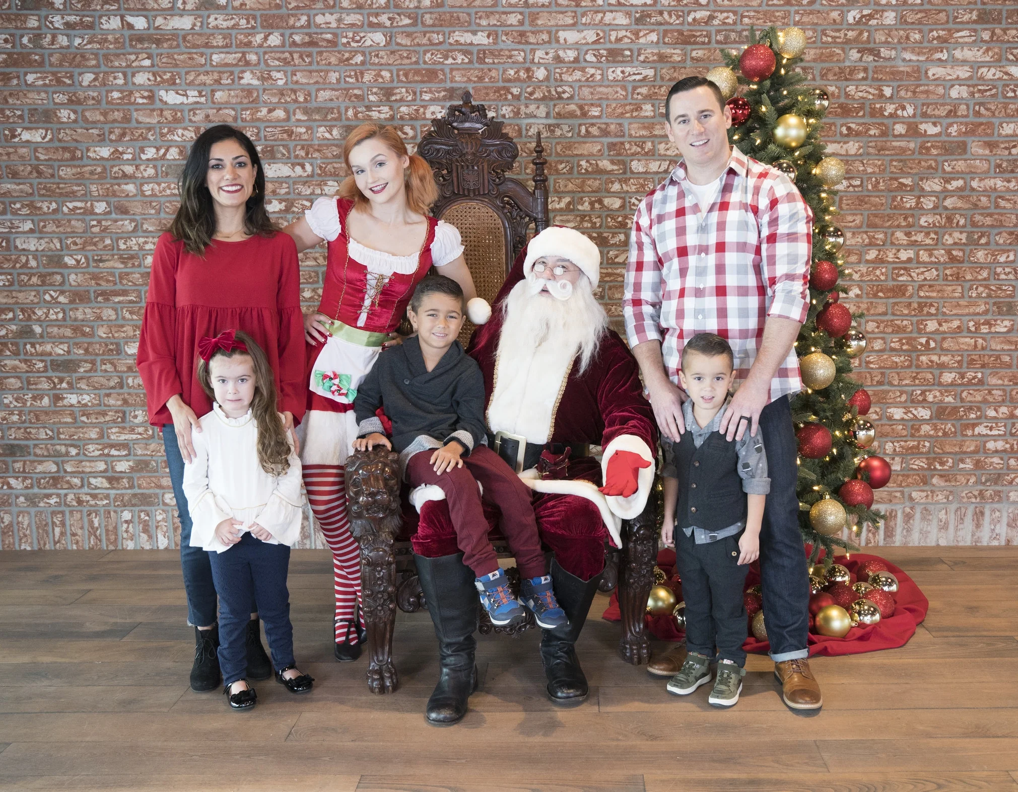Santa visited Lake Nona for photos with Life Project participants; Featuring the Shaw family