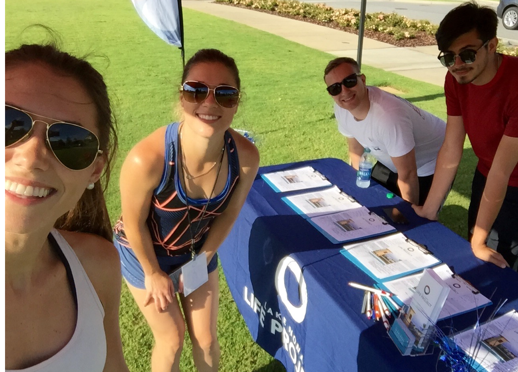 Life Project team at Lake Nona’s Yoga in the Park