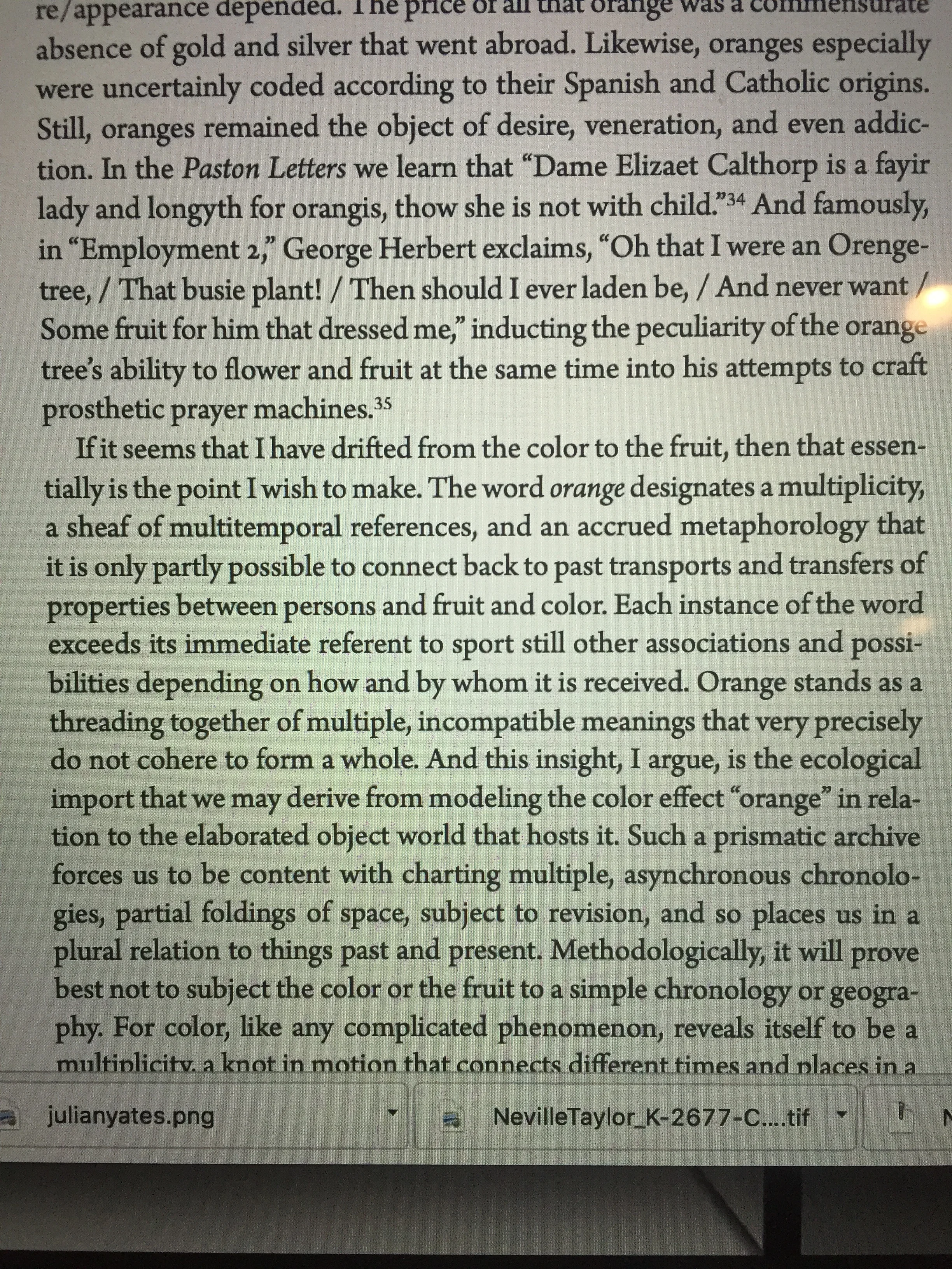 Excerpt from Orange by Julian Yates