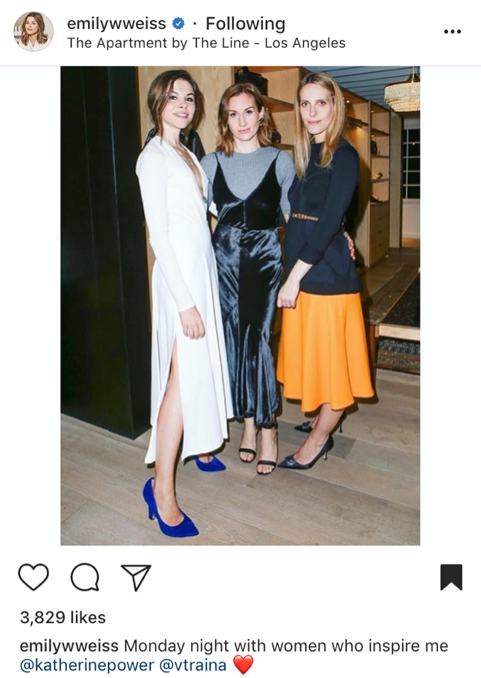 Weiss with Katerine Power, CEO of WhoWhatWear and Vanessa Traina, Executive Creative Director of Assembled Brands and The Line