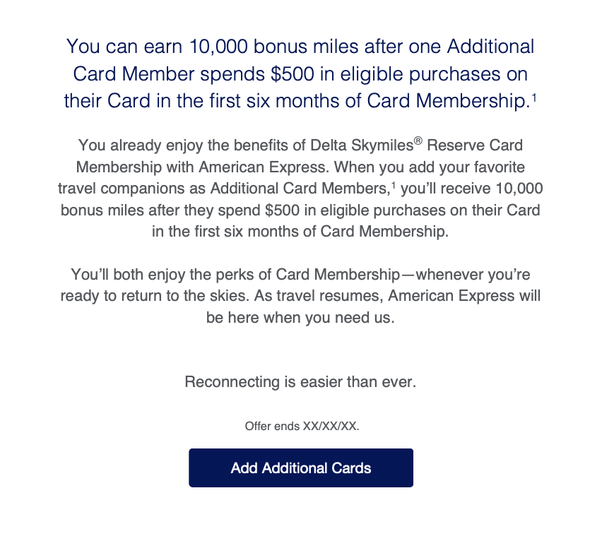 Amex Delta Reserve Emails