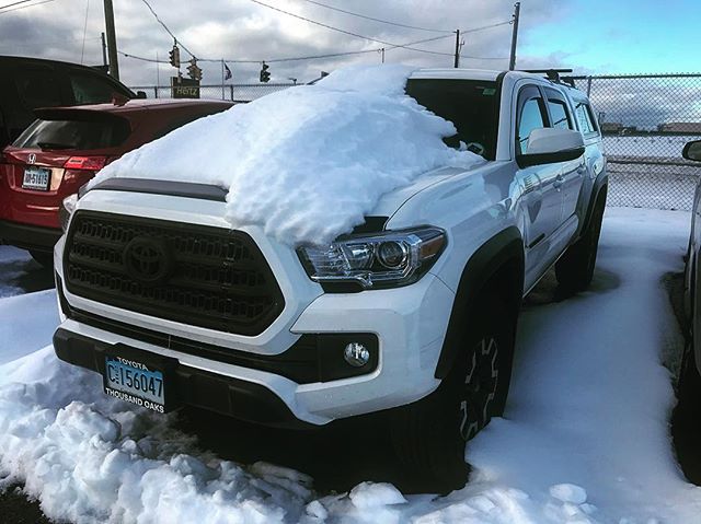Winter is here. #toyota #tacoma #trd #offroad #snow #winter