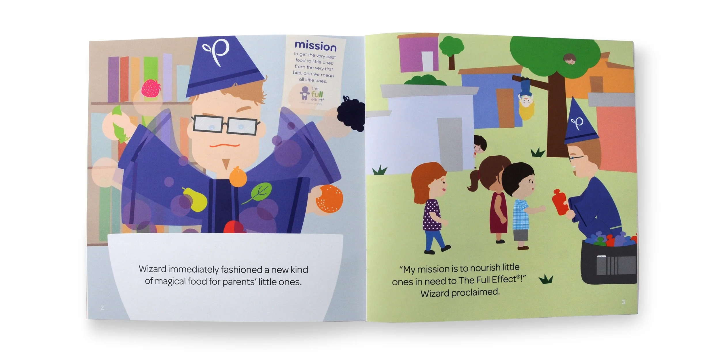  Illustrated storybook to promote Plum Organics’ Mighty Squares product.  