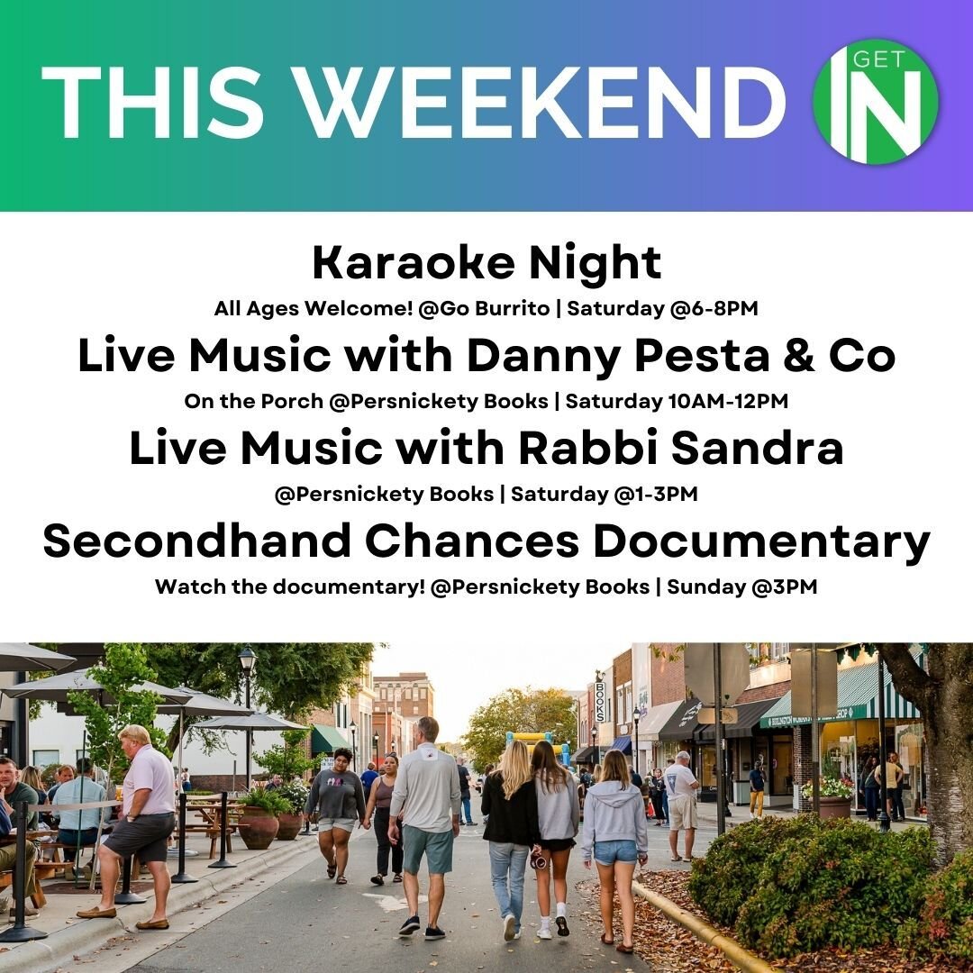 Unleash the weekend spirit in Downtown Burlington! Don't miss out on these captivating events. 🎈 #BDC #BurlingtonNC

@goburritoburlington
@persnickety_books