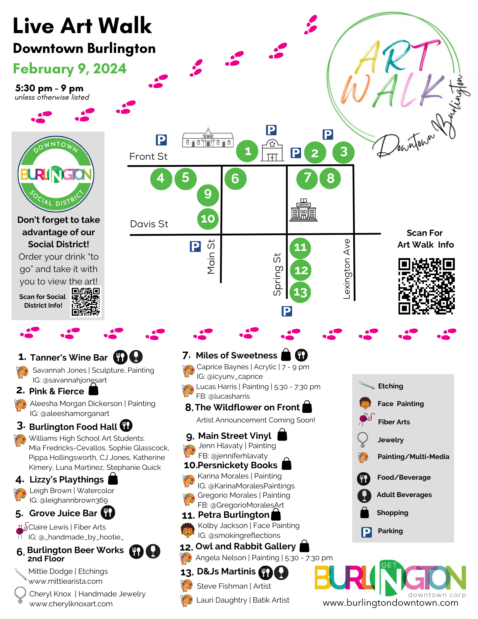 Things to Do & Places to Go — Downtown Burlington