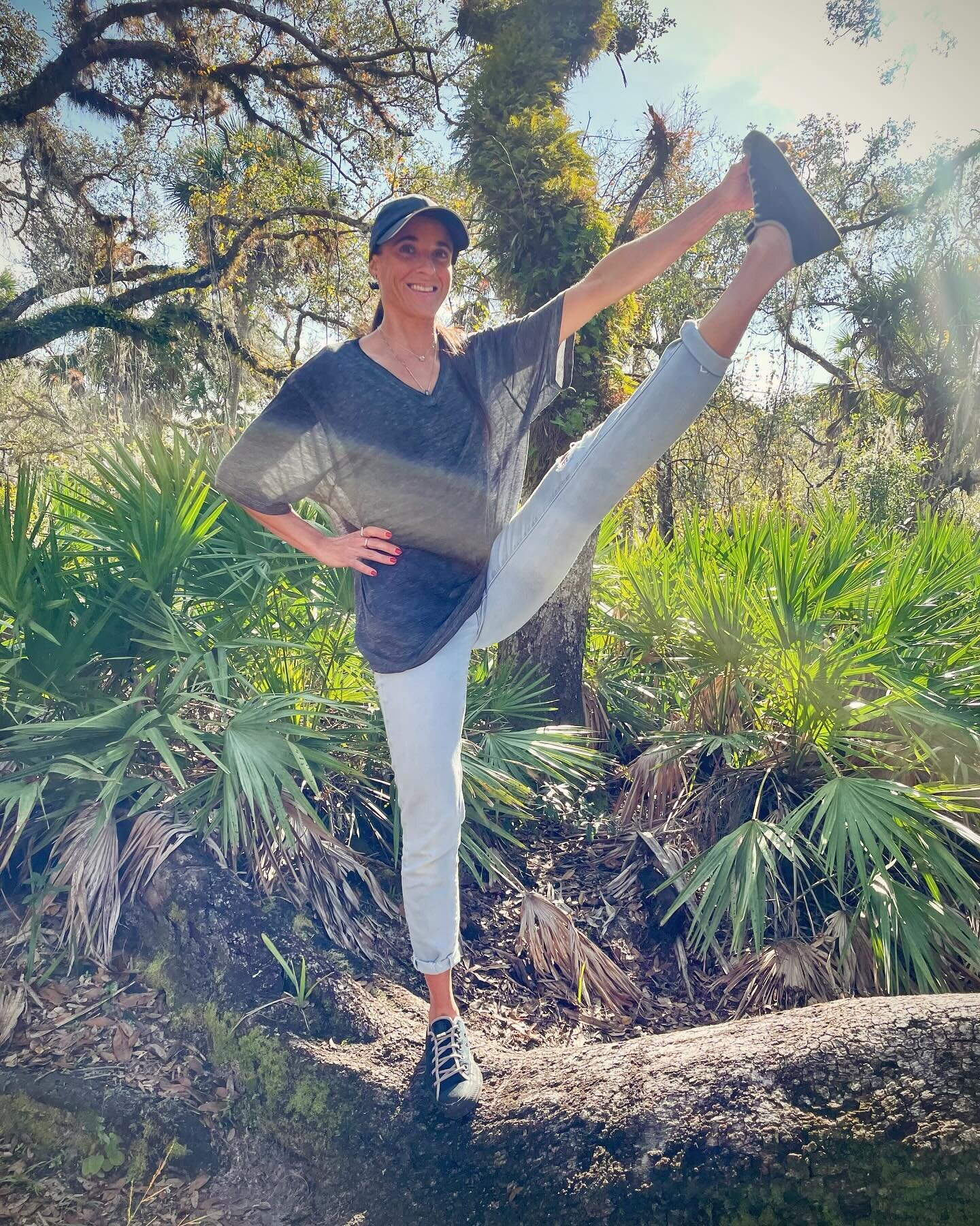 mid-hike stretch ☀️ 🌴 🐊