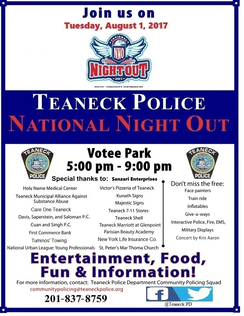 National Night Out in Teaneck 