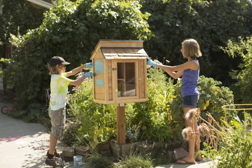 Grand Opening of the Little Library at Teaneck Creek