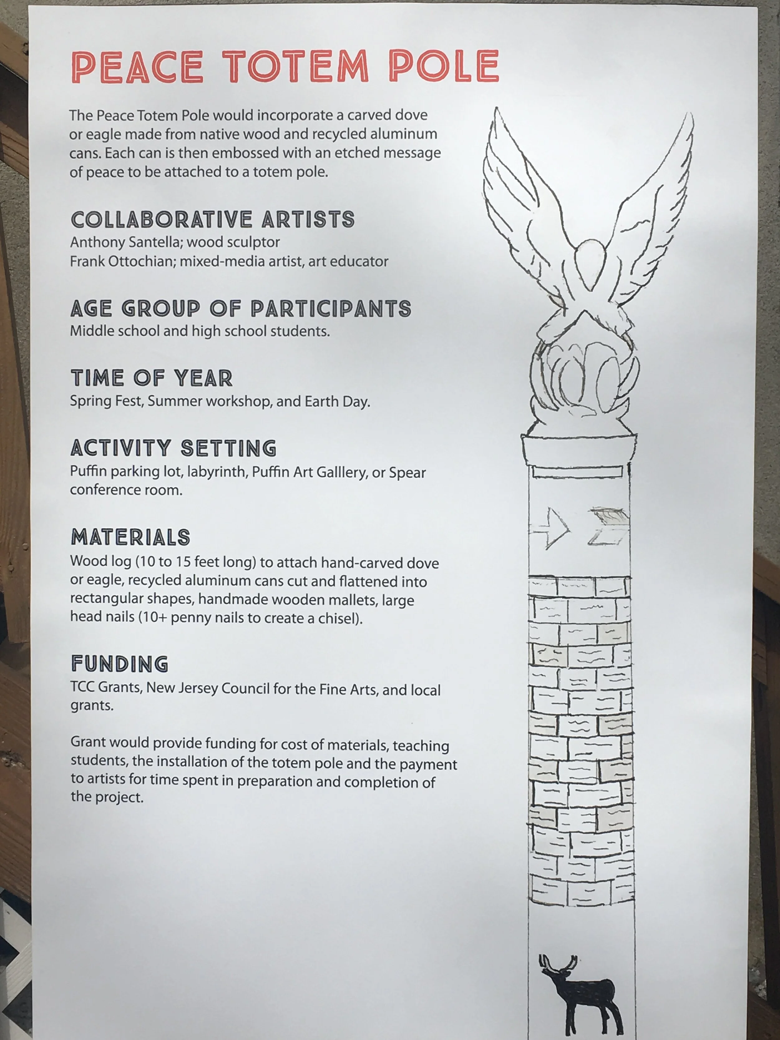 FACEBOOK LIVE: Peace Totem Installation