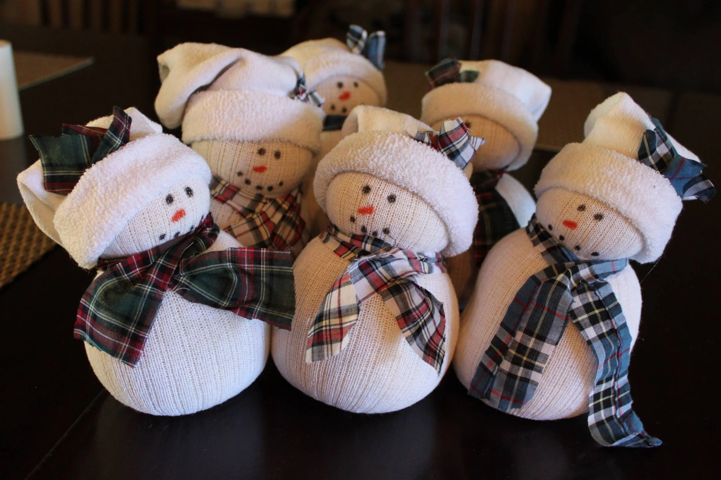 SNOW Many Crafts: Sock Snowmen Hand Warmers 
