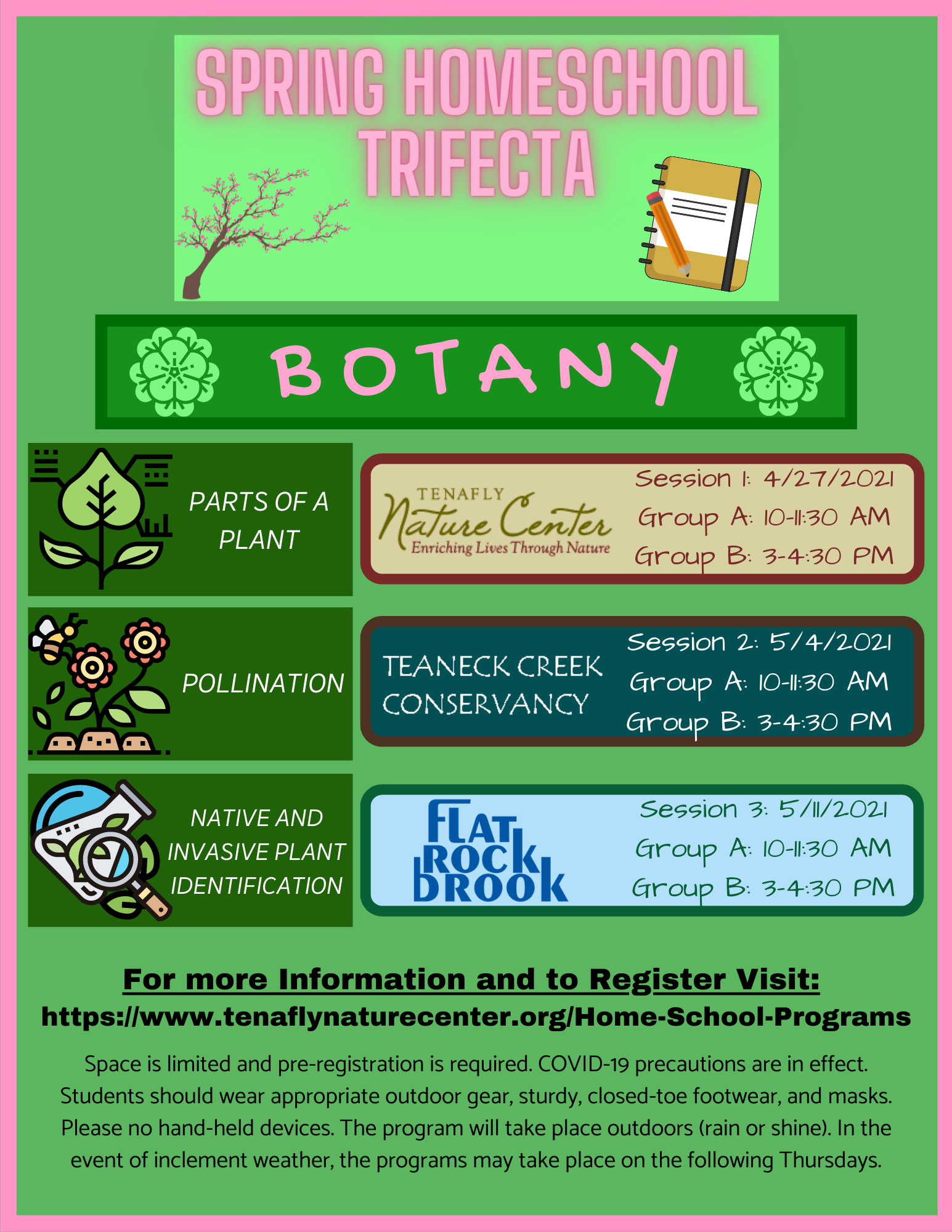 Spring Homeschool Trifecta - Botany Morning Session