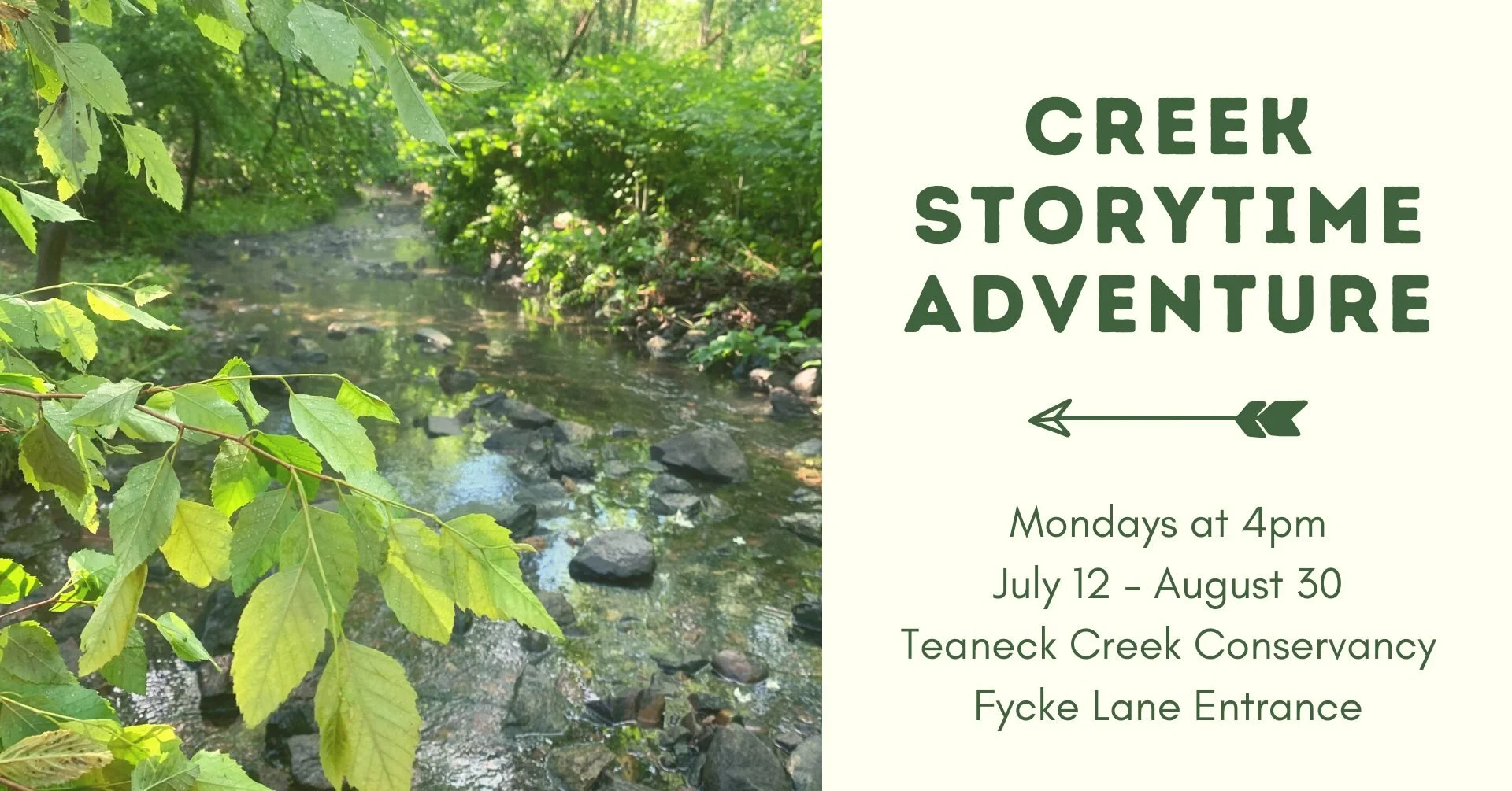 CANCELLED DUE TO WEATHER: Creek Storytime Adventure