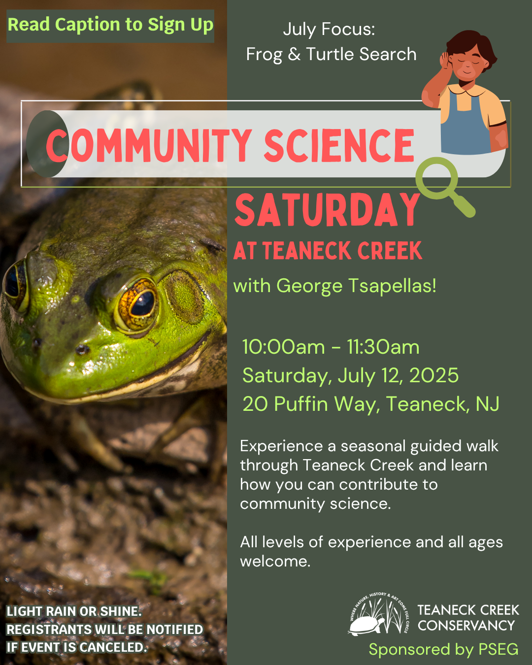 Community Science Saturday: Frog &amp; Turtle Search