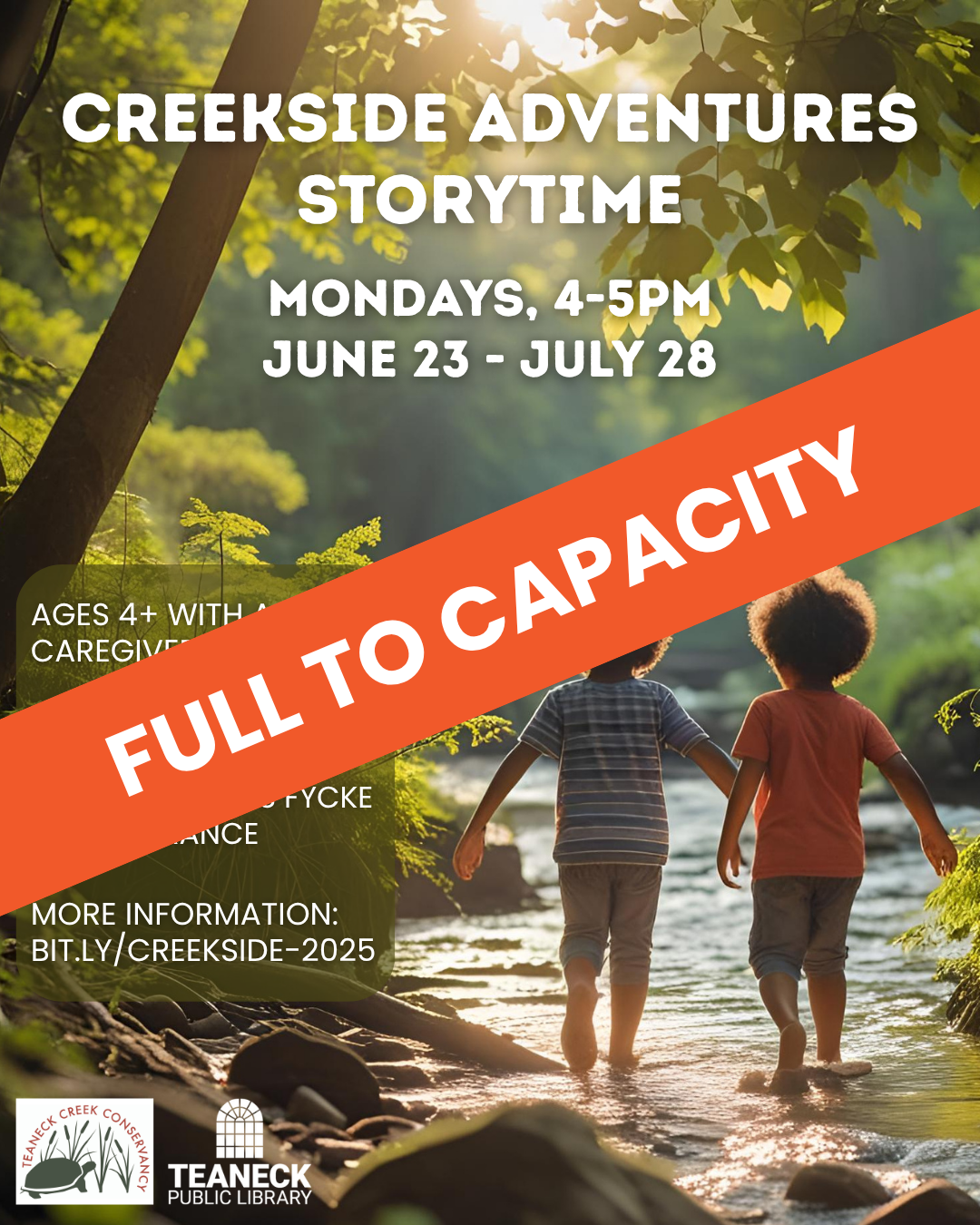 Creekside Adventures Storytime (at capacity)
