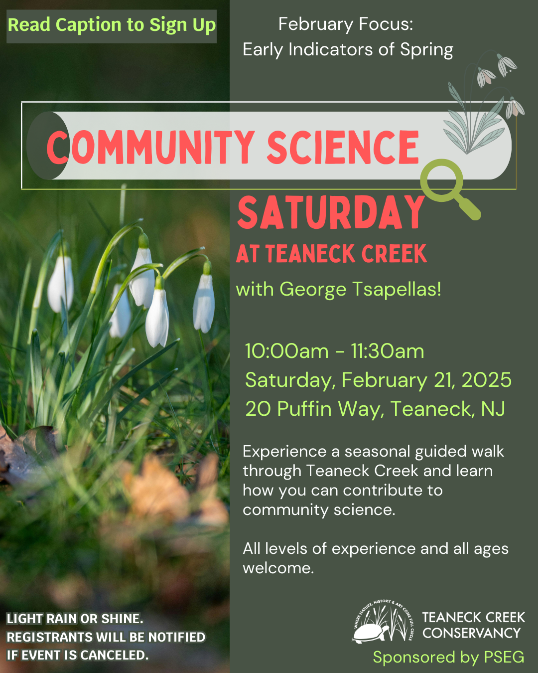 Community Science Saturday: Early Indicators of Spring