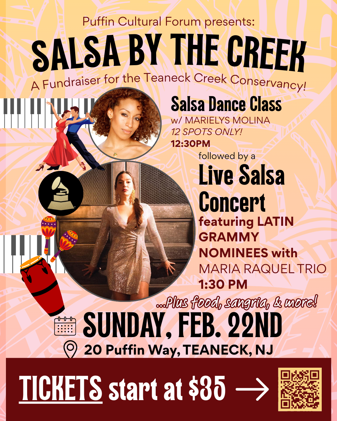 Salsa by the Creek,  A Benefit Concert for the Conservancy Hosted by the Puffin Cultural Forum