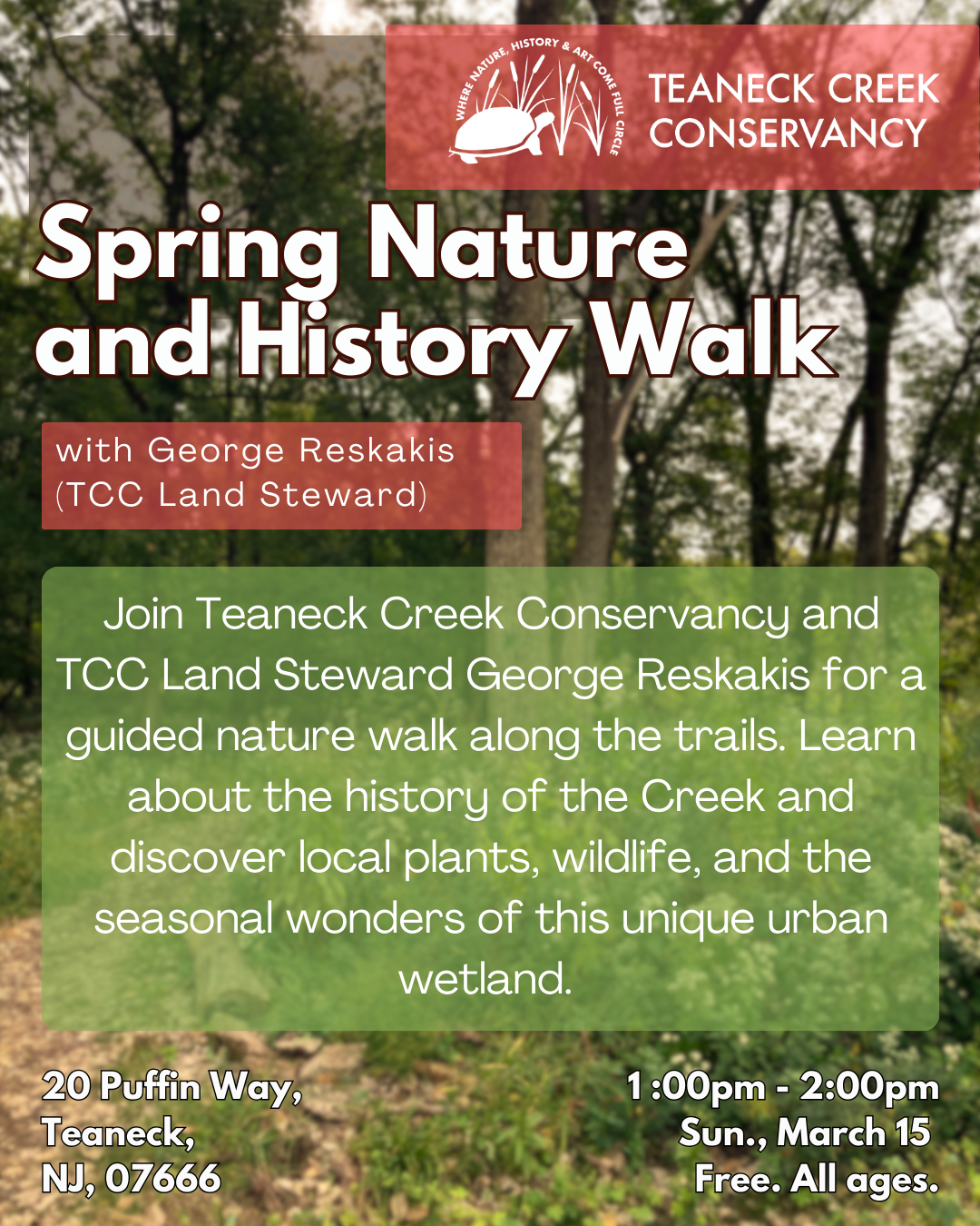 TCC Spring Nature and History Walk