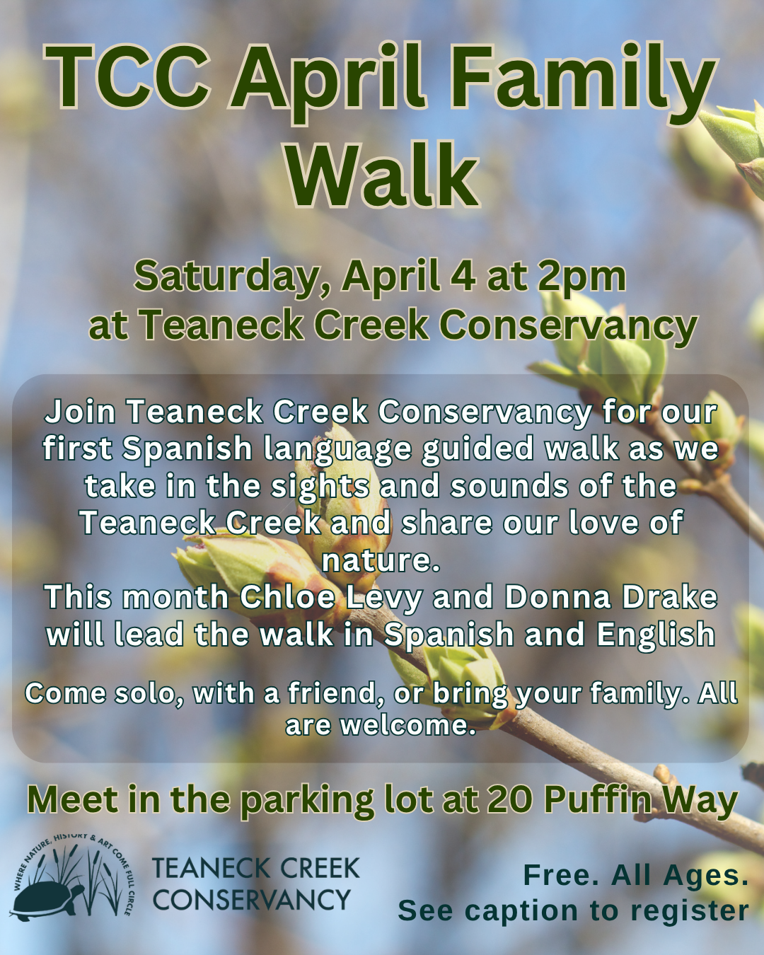 TCC April Family Walk / TCC Caminata Familiar de Abril