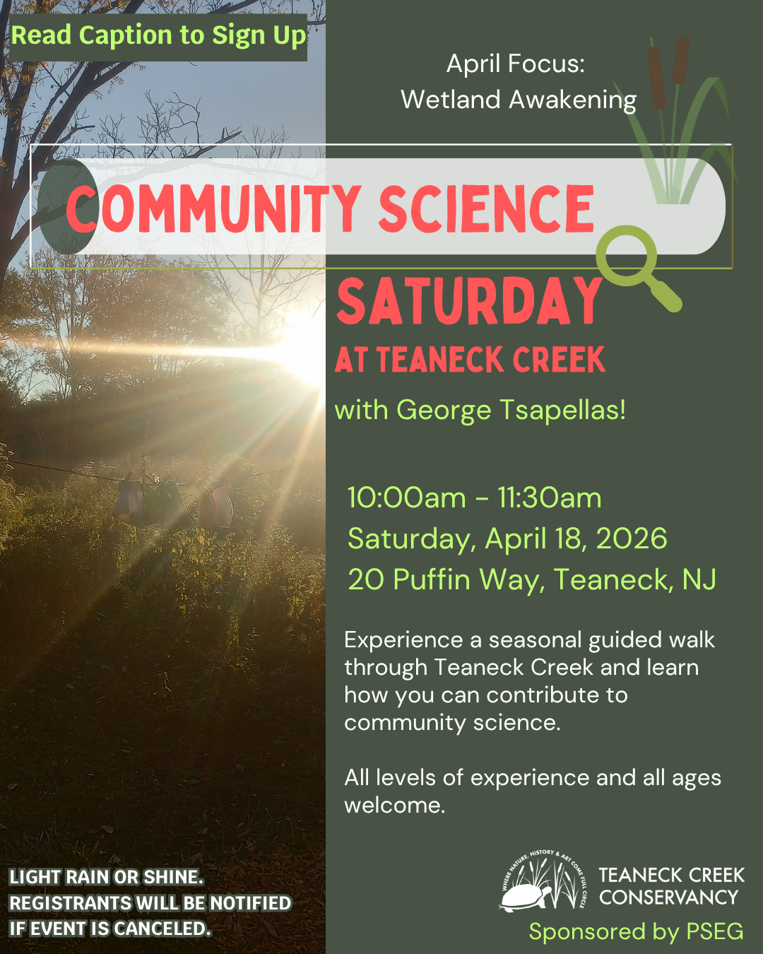 Community Science Saturday: Wetland Awakening