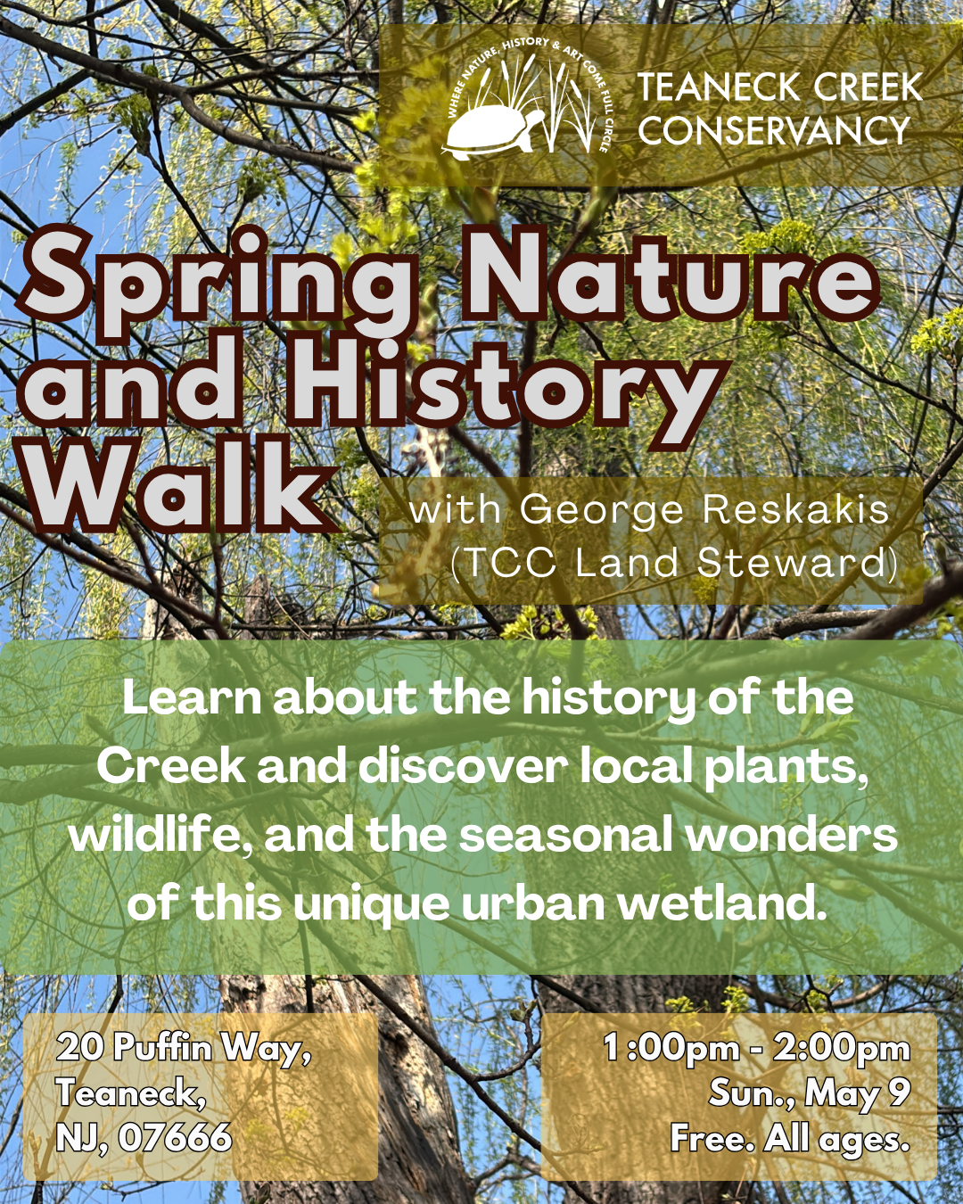 TCC May Nature and History Walk