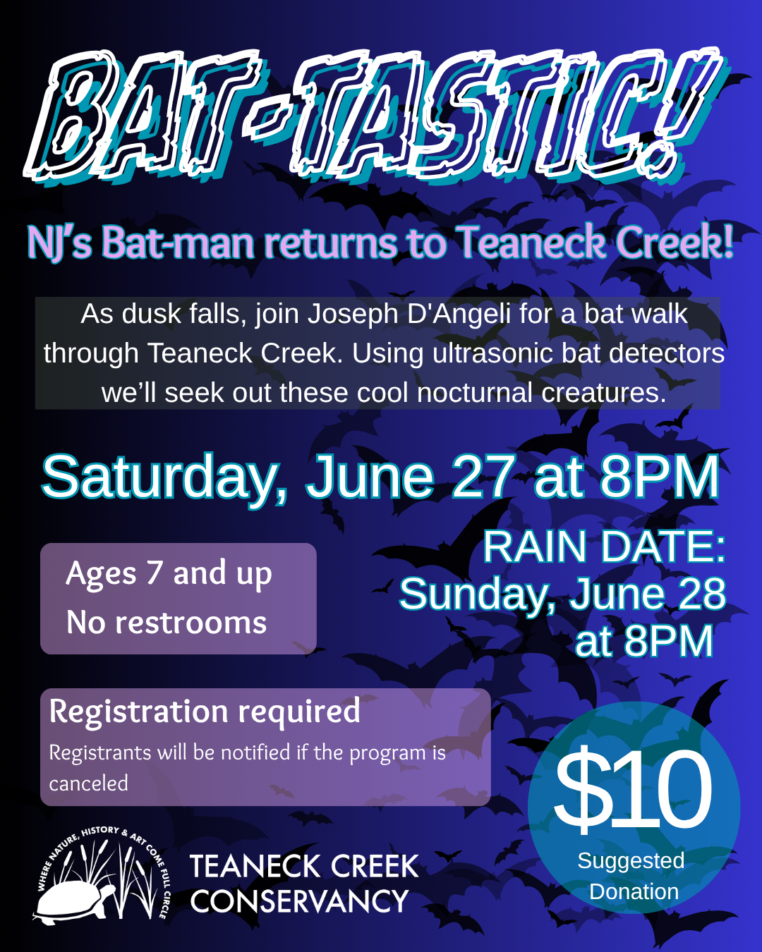 Bat-Tastic at Teaneck Creek