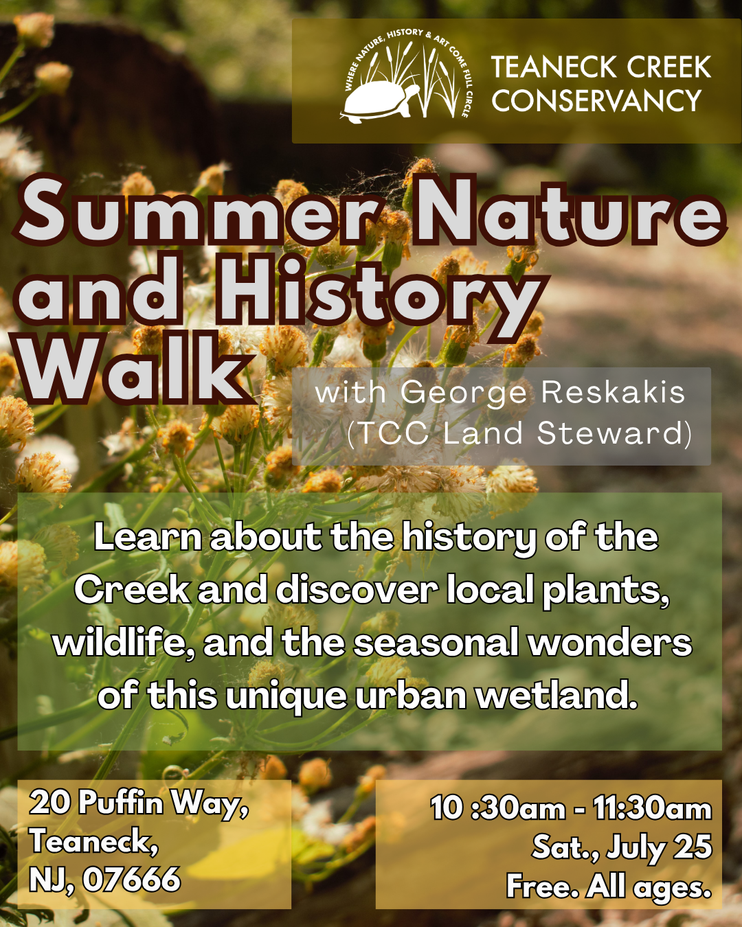 TCC Summer Nature and History Walk