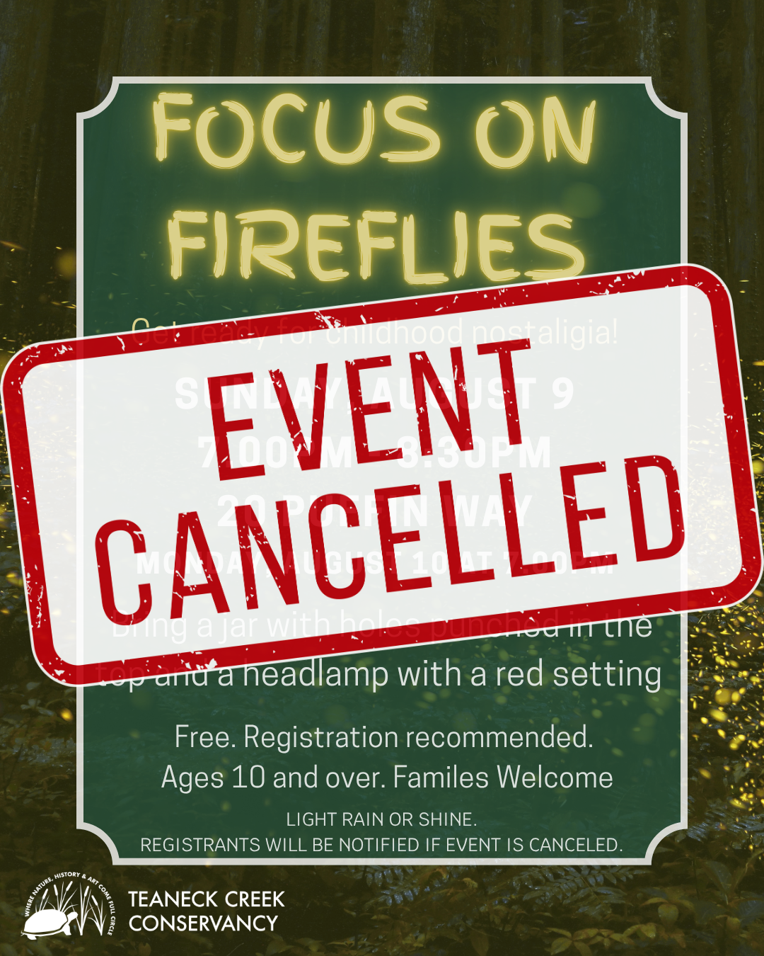 Focus on Fireflies CANCELED
